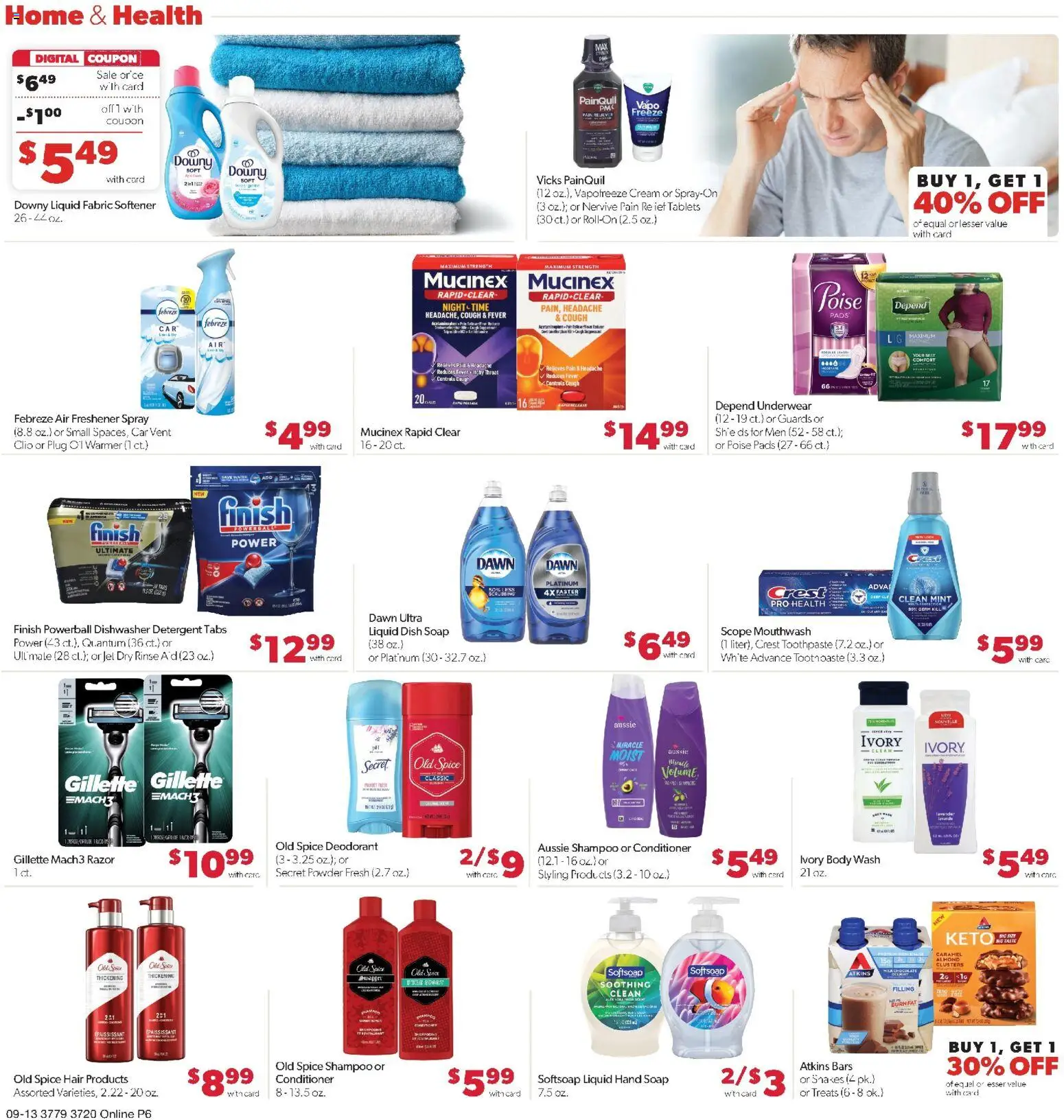 Family Fare Weekly Ad - IA - valid from 09/13/2026 | Page: 10 | Products: Air freshener, Deodorant, Detergent, Pads