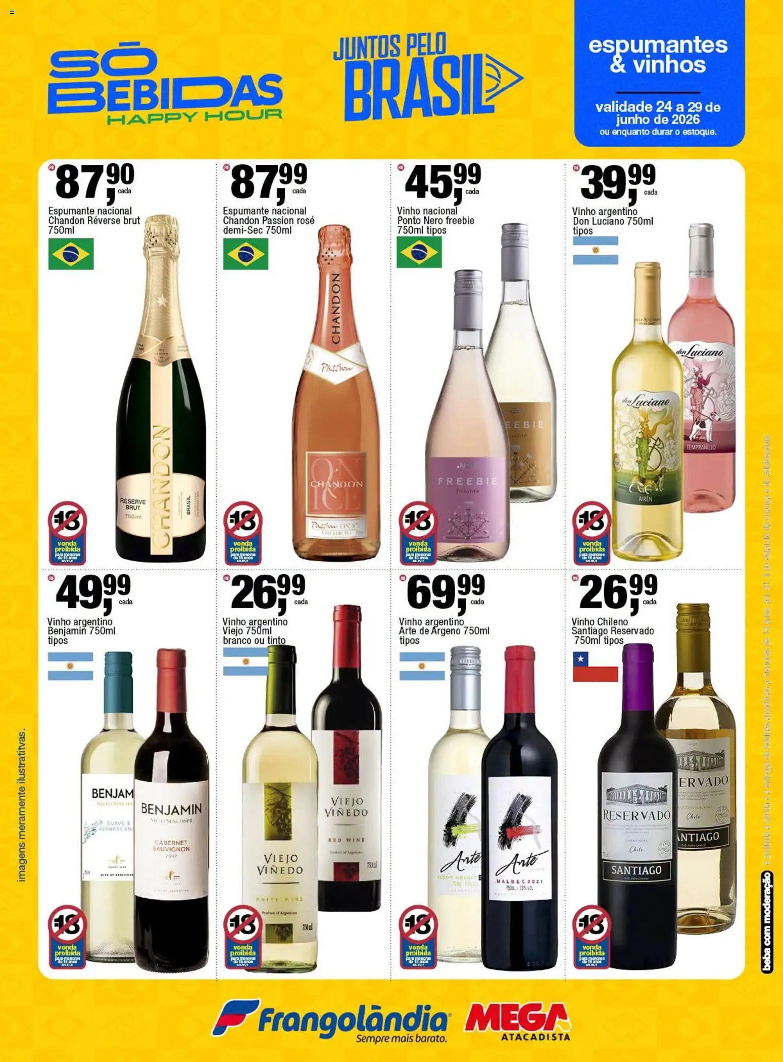 Frangolândia Folheto - válido de 24/06/2026 | Página: 7 | Produtos: Espumante, Vinho, Benjamin