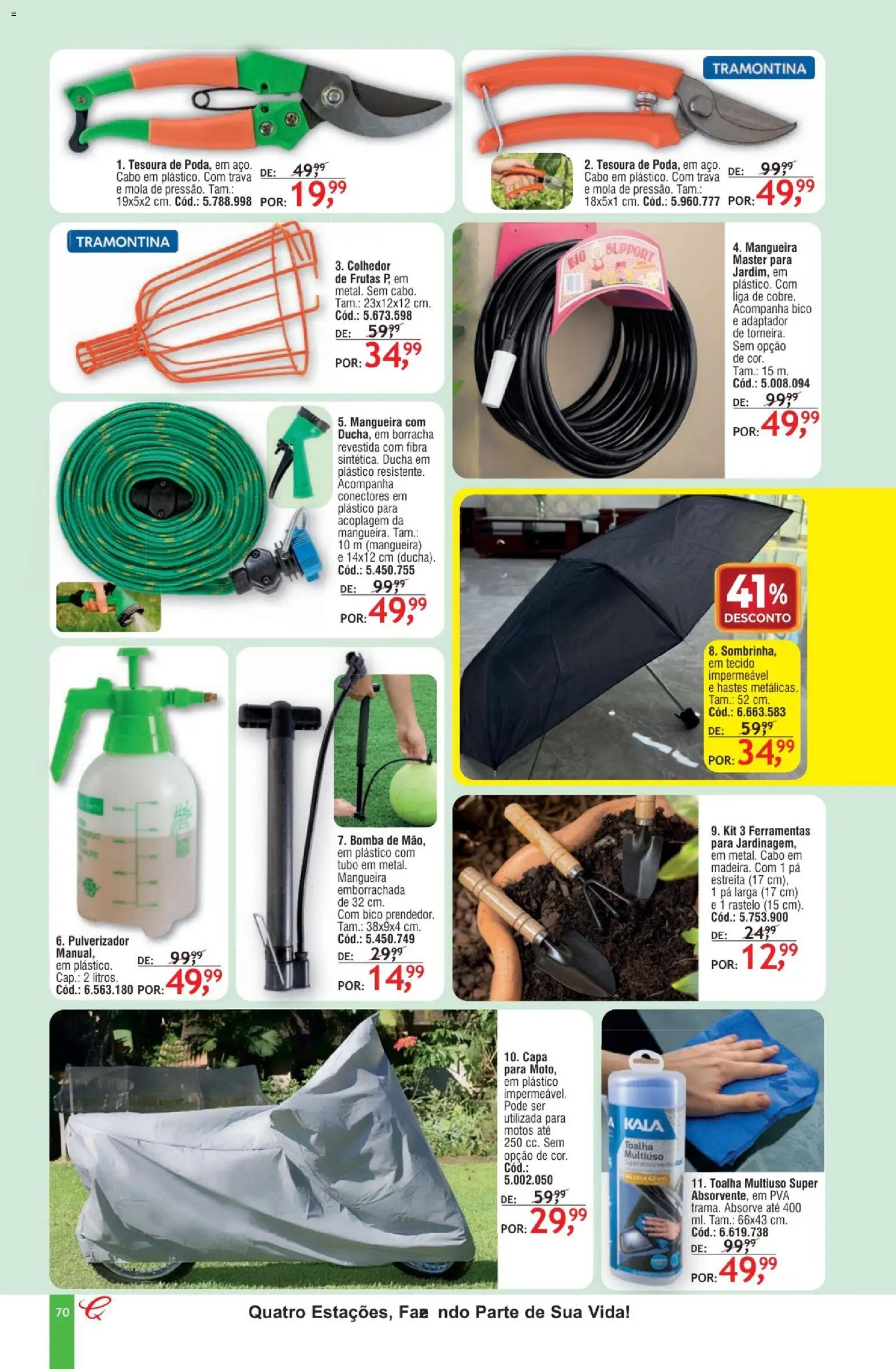 Quatro Estações Folheto - válido de 01.05.2026 | Página: 66 | Produtos: Tecido, Bico, Pá, Adaptador