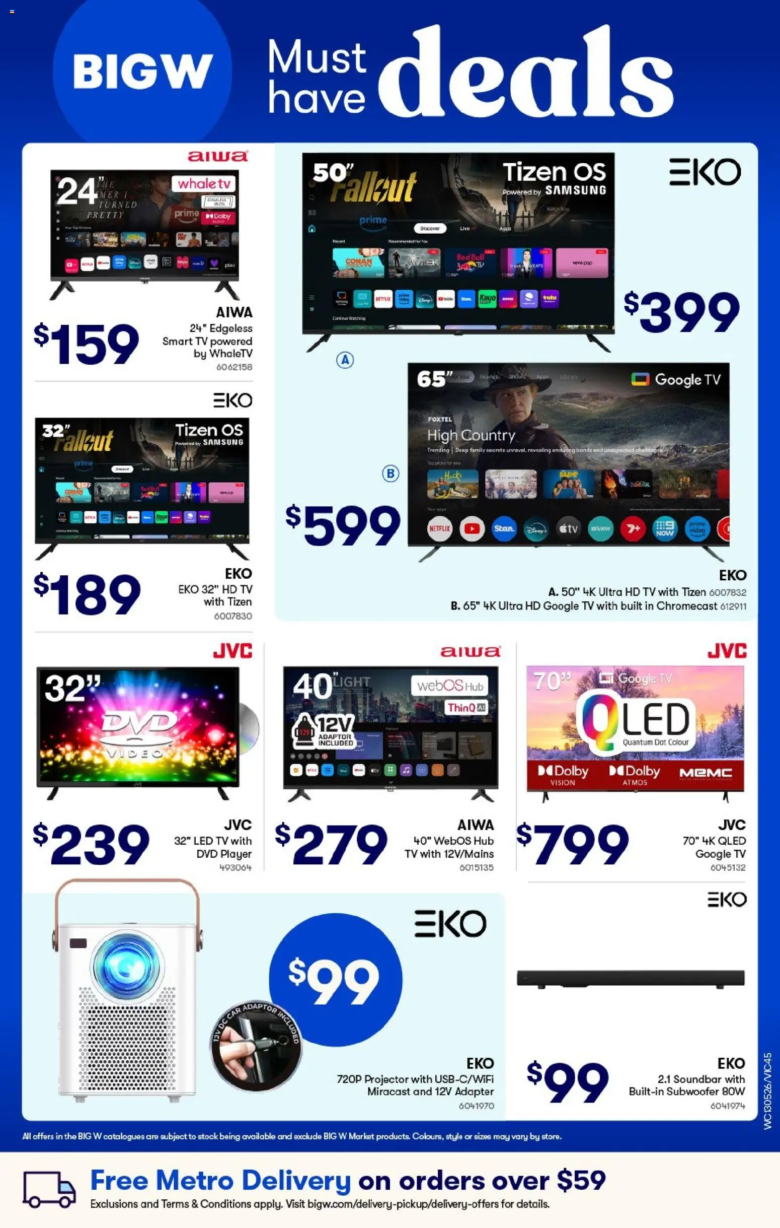 Woolworths catalogue - valid from 13.05.2026 | Page: 45 | Products: DVD player, Tv, Player, Smart tv