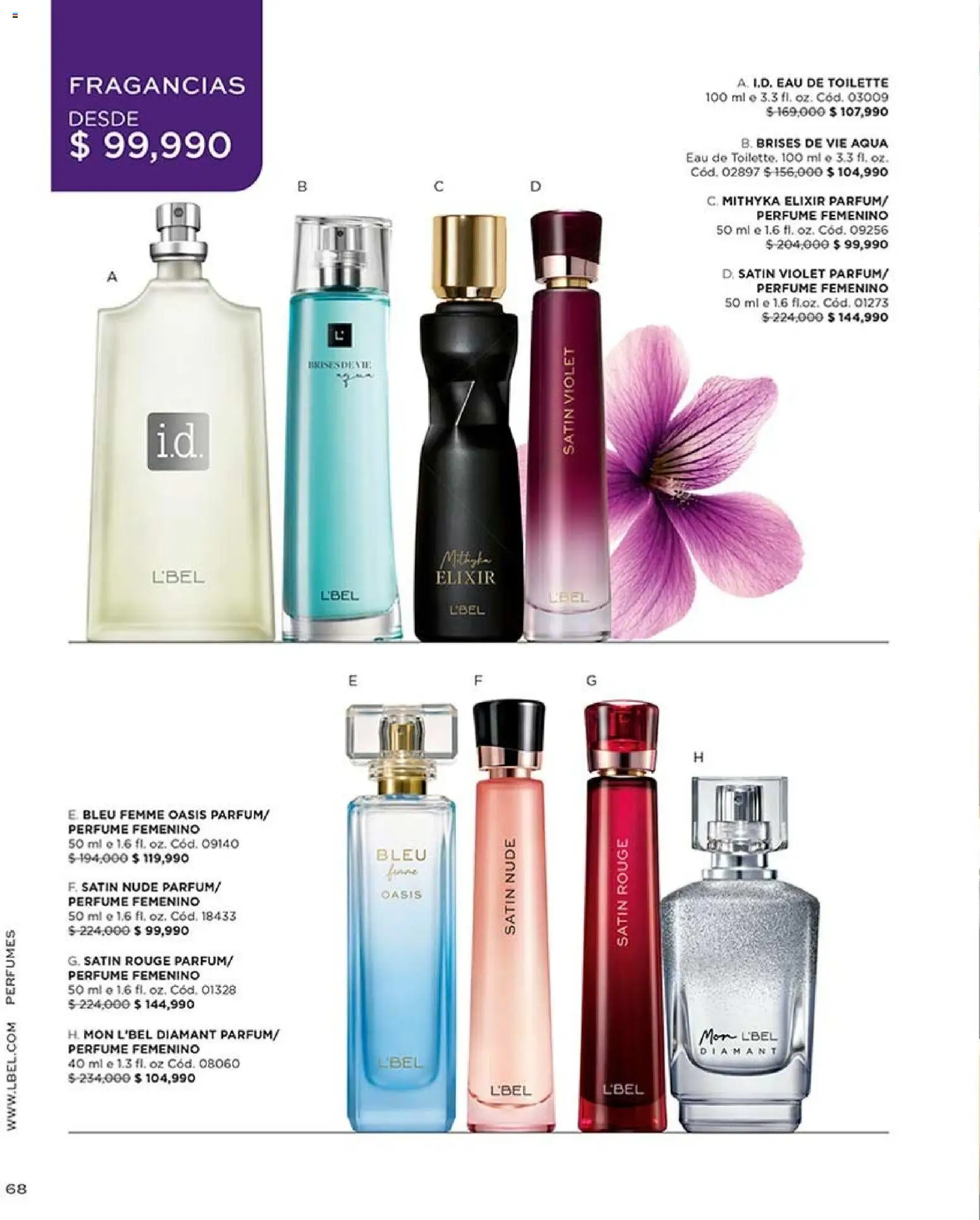 L'Bel revista - valida desde el 07/09/2026 | Página: 68 | Productos: Perfumes, Perfume, Eau de toilette