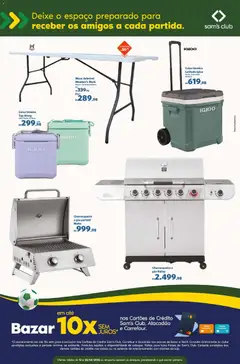 Sam's Club ofertas Torcida - Pré-Visualização do folheto da loja Sam's Club, válido de 12.05.2026 | Página: 4 | Produtos: Caixa térmica, Mesa, Caixa, Churrasqueira