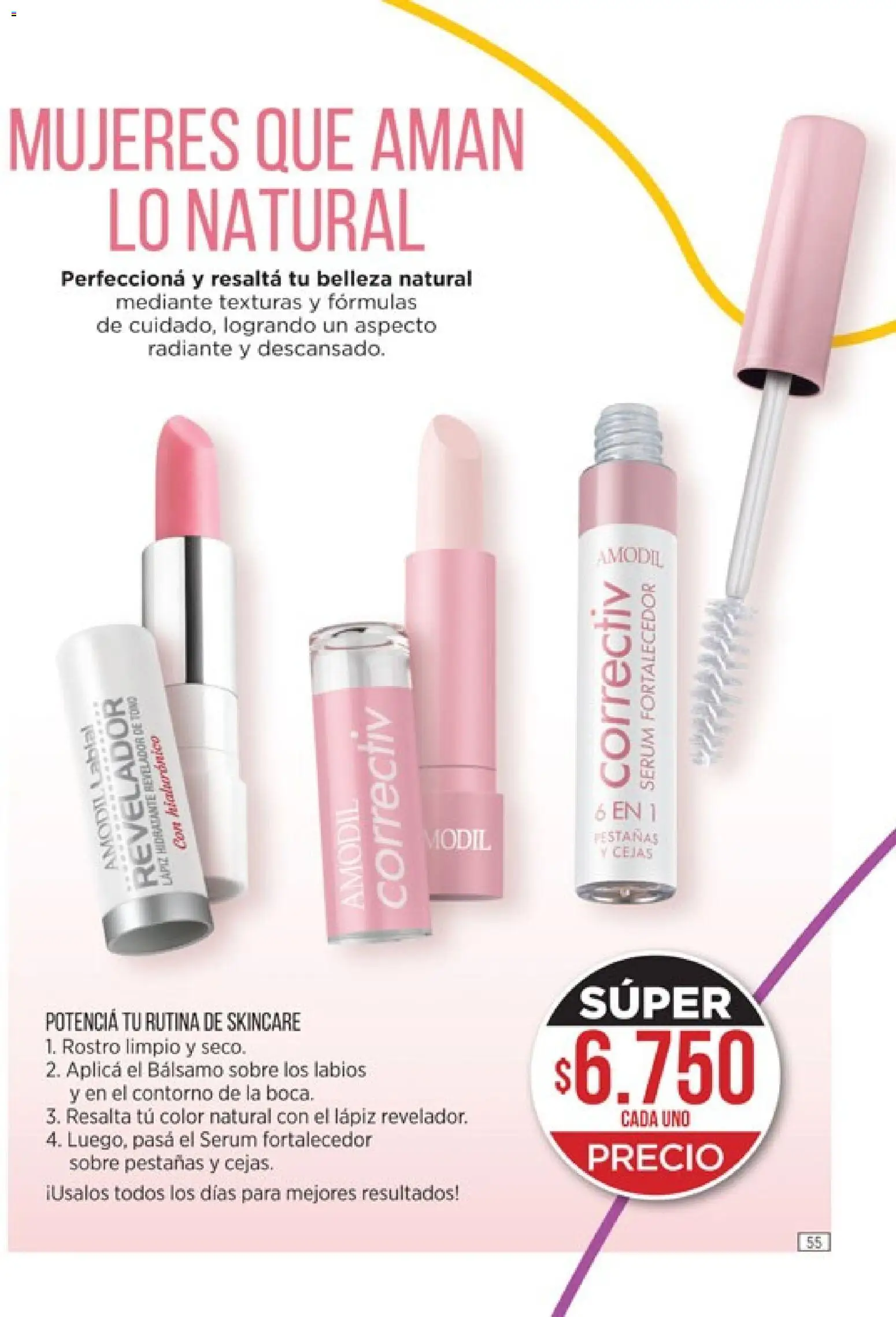 Catálogo Amodil Campaña 4 │ válido desde el 01/03/2026 | Página: 55 | Productos: Sobre, Serum, Bálsamo, Radiante