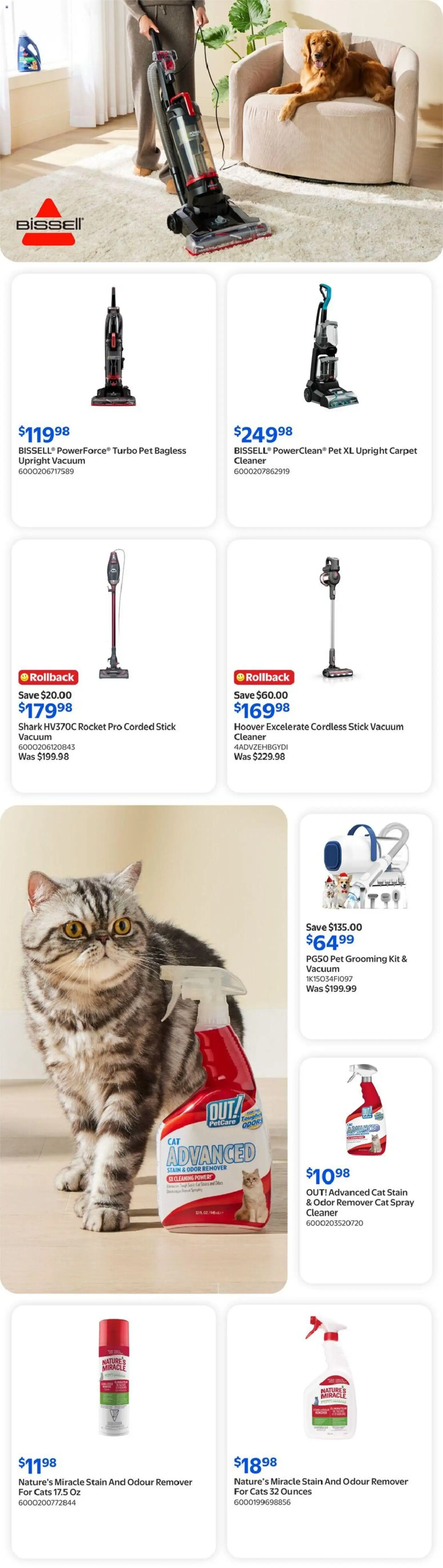 Walmart flyer valid from Aug 6, 2026 | Page: 10 | Products: Vacuum cleaner, Stain remover, Carpet