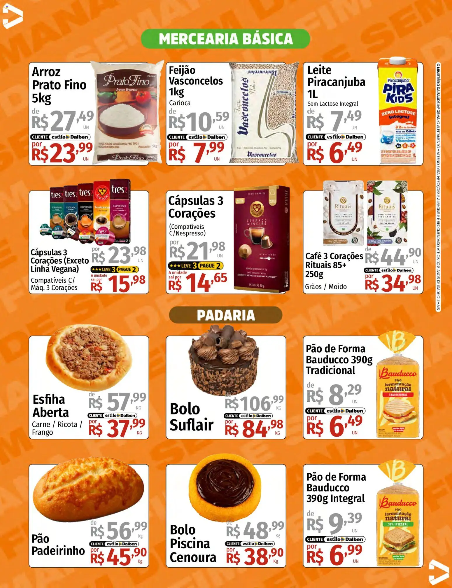 Supermercado Dalben Folheto - válido de 29.05.2026 | Página: 5 | Produtos: Ricota, Carne, Cenoura, Pão de forma