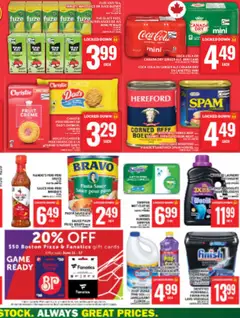 Preview of Food Basics weekly flyer / circulaire from shop Food Basics valid from 11.06.2026 | Page: 27 | Products: Beef, Pasta, Game, Juice
