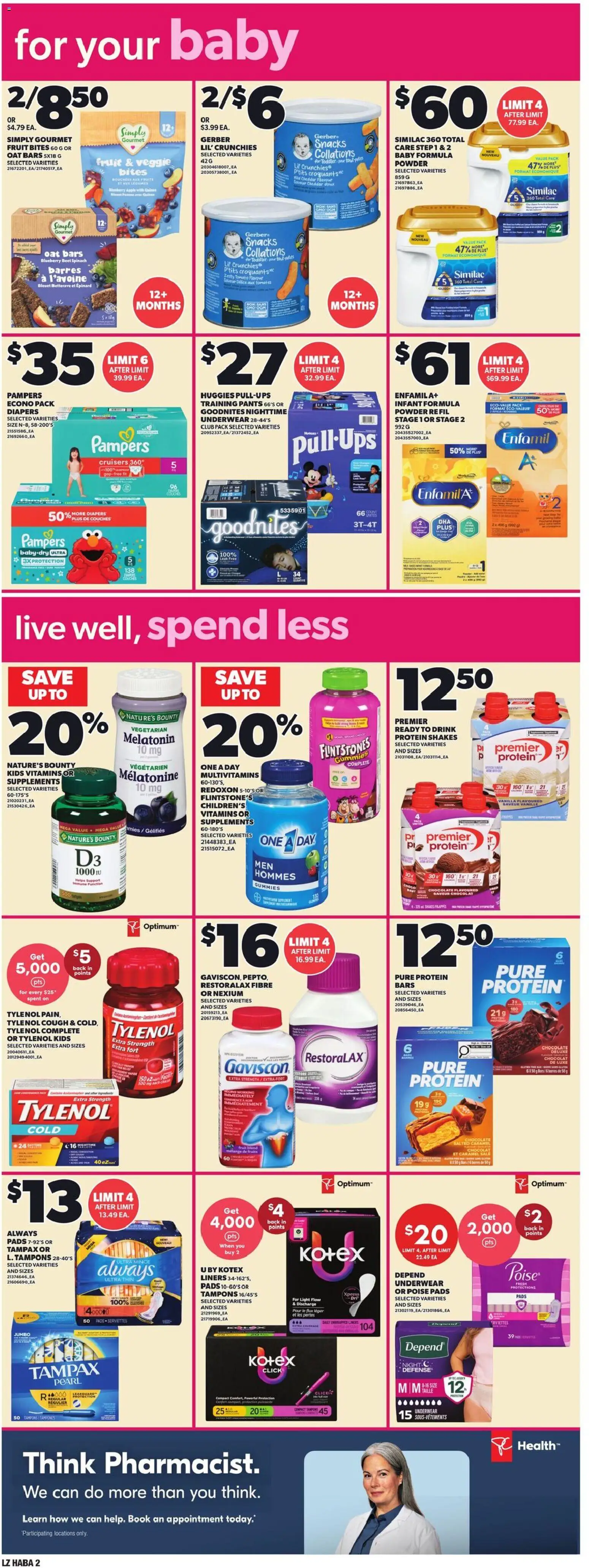 Zehrs flyer valid from Aug 13, 2026 | Page: 10 | Products: Spinach, Legumes, Vanilla, Chocolate