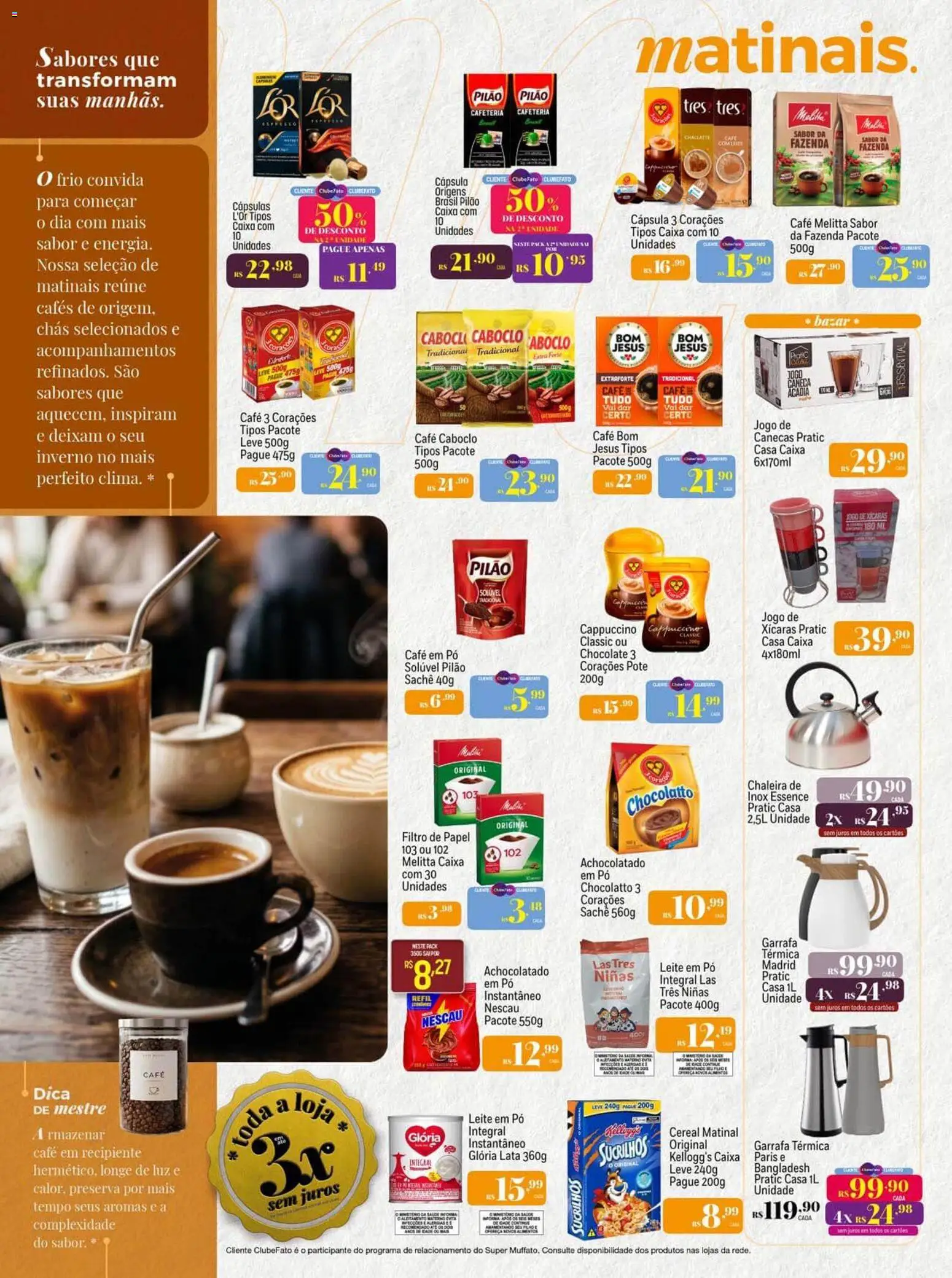 Super Muffato Folheto - válido de 15.06.2026 | Página: 2 | Produtos: Chaleira, Filtro de papel, Xícaras, Café