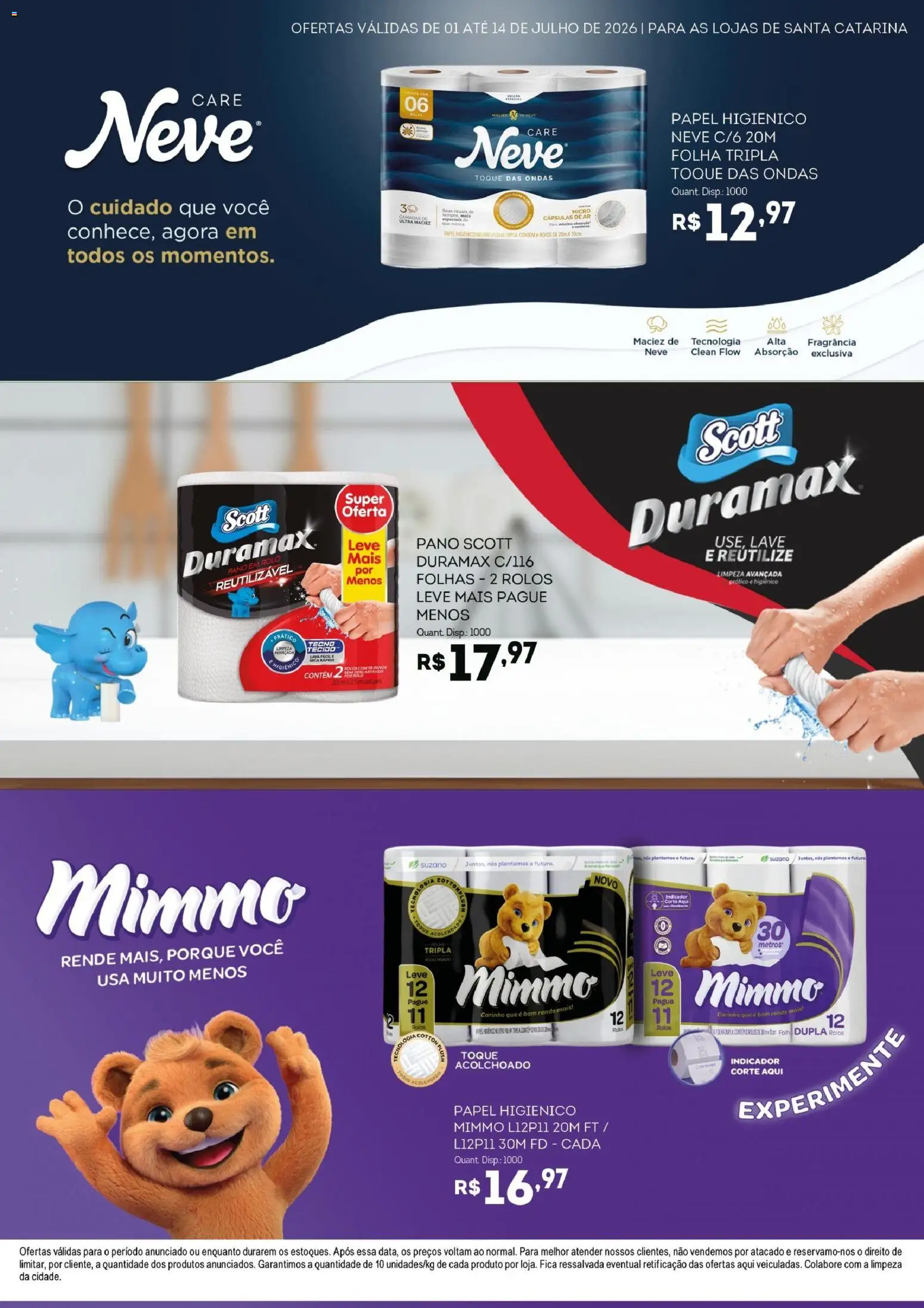 Bistek Supermercados Folheto - válido de 01/07/2026 | Página: 2 | Produtos: Fragrância, Tecido, Papel higiênico