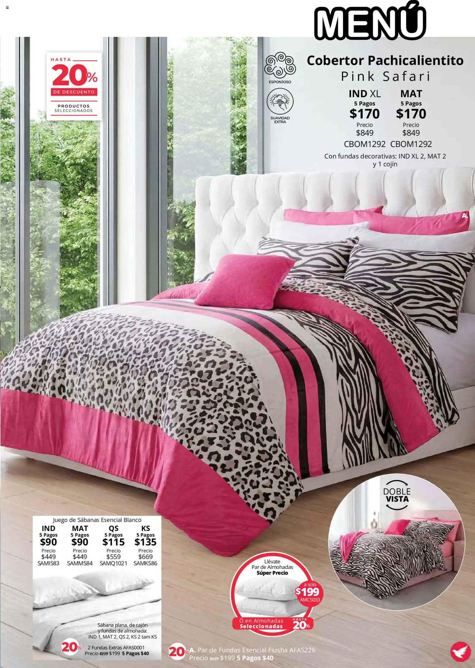 Nuevas ofertas de Colchas Concord válidas en toda la República Mexicana desde el 01/08/2026. ¡Encuentra las mejores ofertas en Colchas Concord catálogo Colección Cobertor! | Página: 26 | Productos: Cobertor, Juego, Almohada, Sabanas