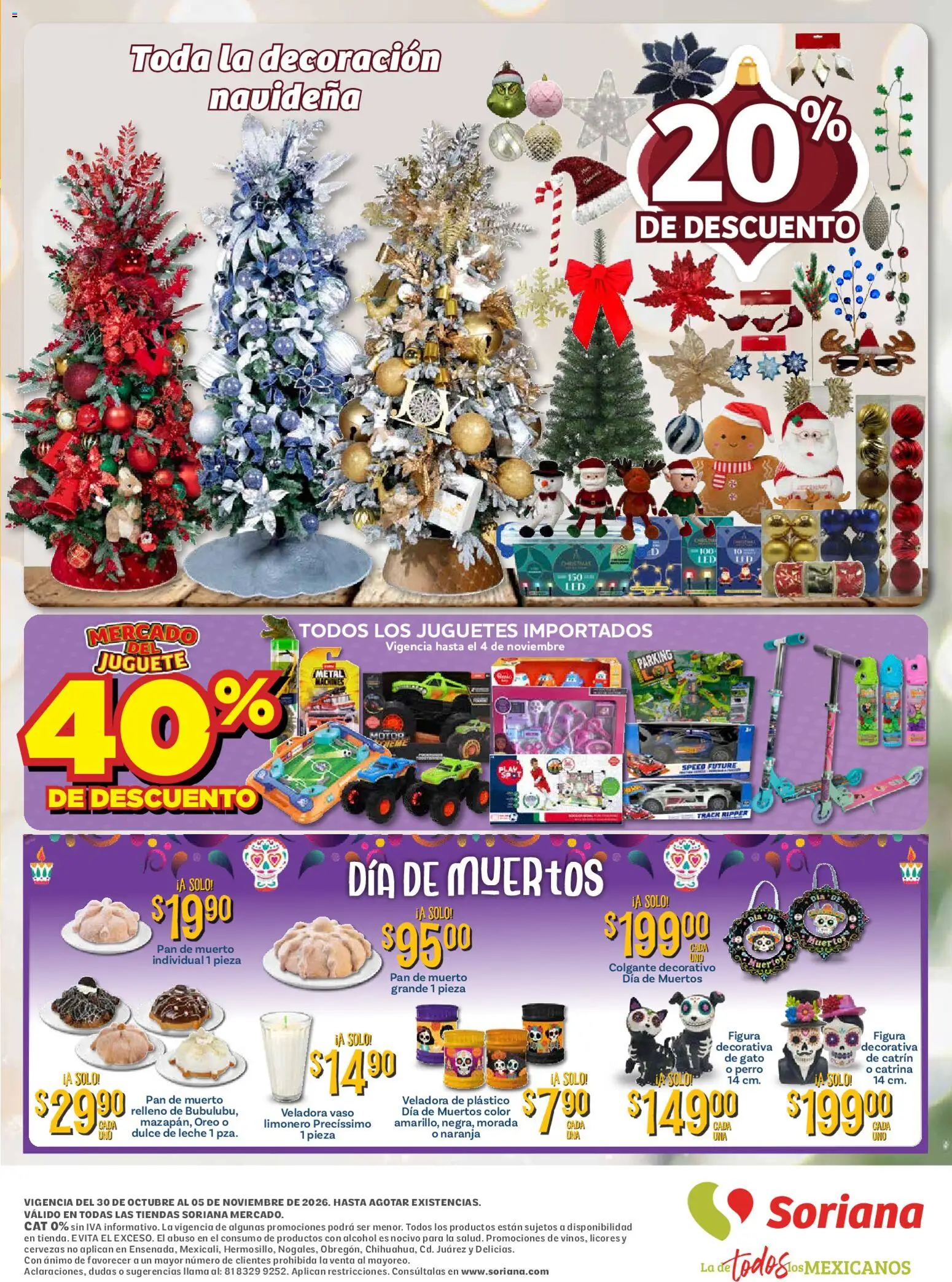 Nuevas ofertas de Soriana válidas en toda la República Mexicana desde el 30/10/2026. ¡Encuentra las mejores ofertas en Soriana Buen Fest Mercado! | Página: 8