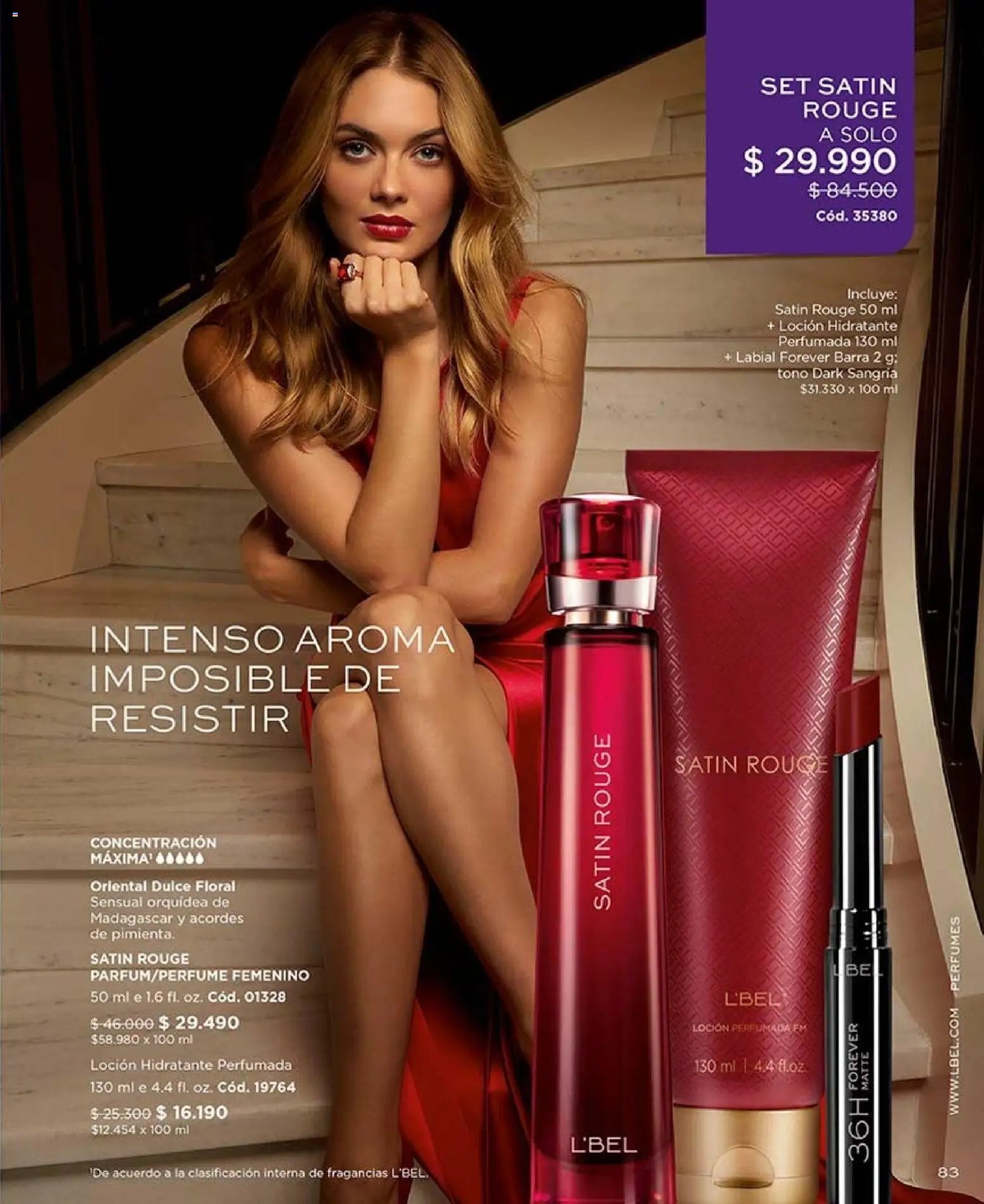 Catálogo L'Bel Campaña 13 │ válido desde el 27.07.2026 | Página: 83 | Productos: Loción, Perfumes, Orquídea, Labial