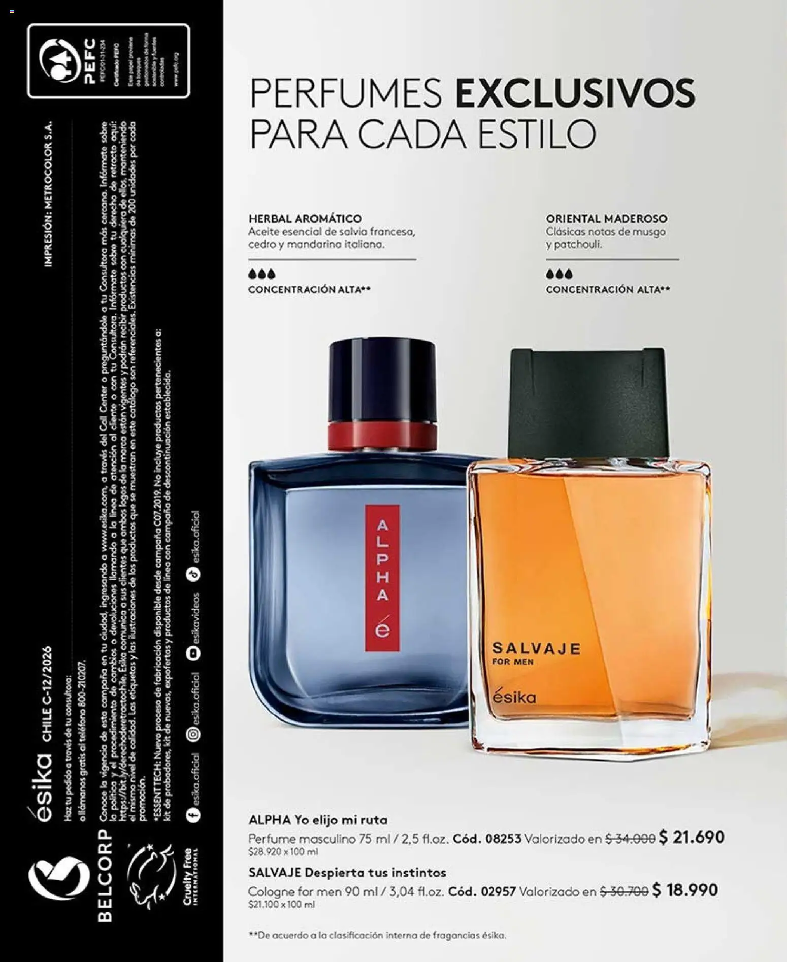 Catálogo Ésika Campaña 12 │ válido desde el 06.07.2026 | Página: 136 | Productos: Perfume, Campana, Aceite, Teléfono