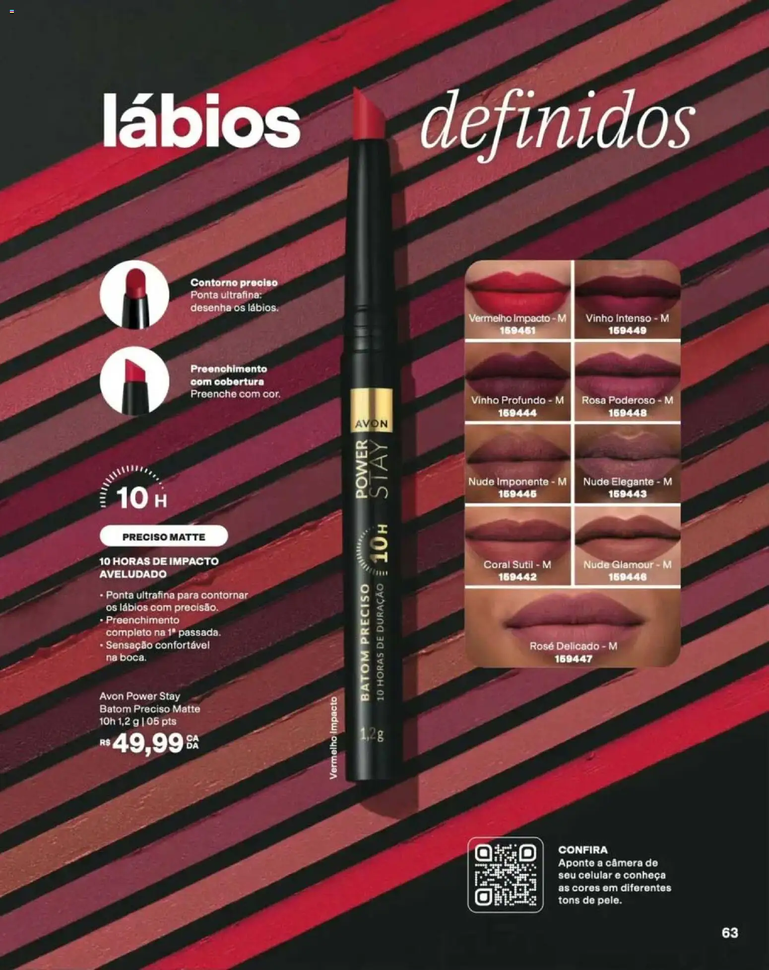 Avon Folheto - válido de 12/10/2026 | Página: 63 | Produtos: Celular, Batom, Vinho, Câmera