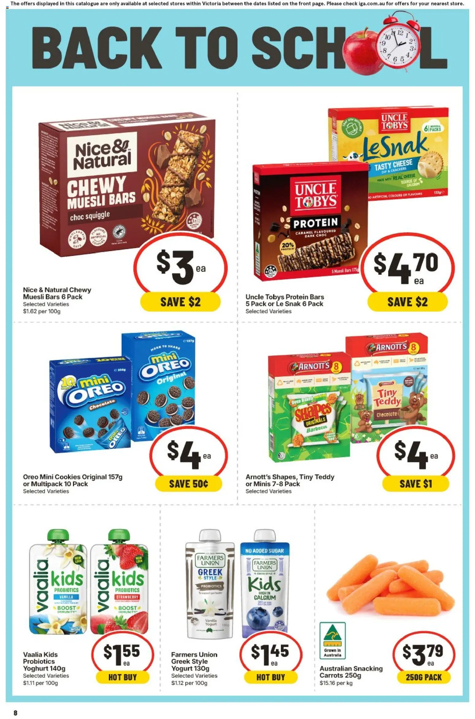 IGA catalogue - valid from 15/07/2026 | Page: 10 | Products: Peanuts, Nuts, Salad, Pears