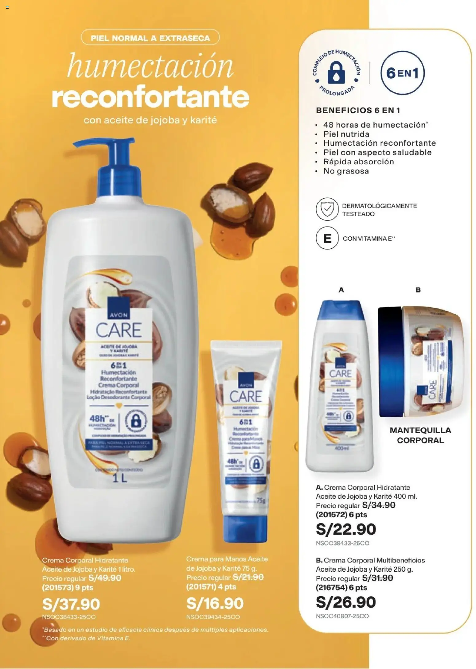 Catálogo Avon válido desde 15/09/2026 | Página: 132 | Productos: Desodorante, Mantequilla, Aceite, Crema para manos