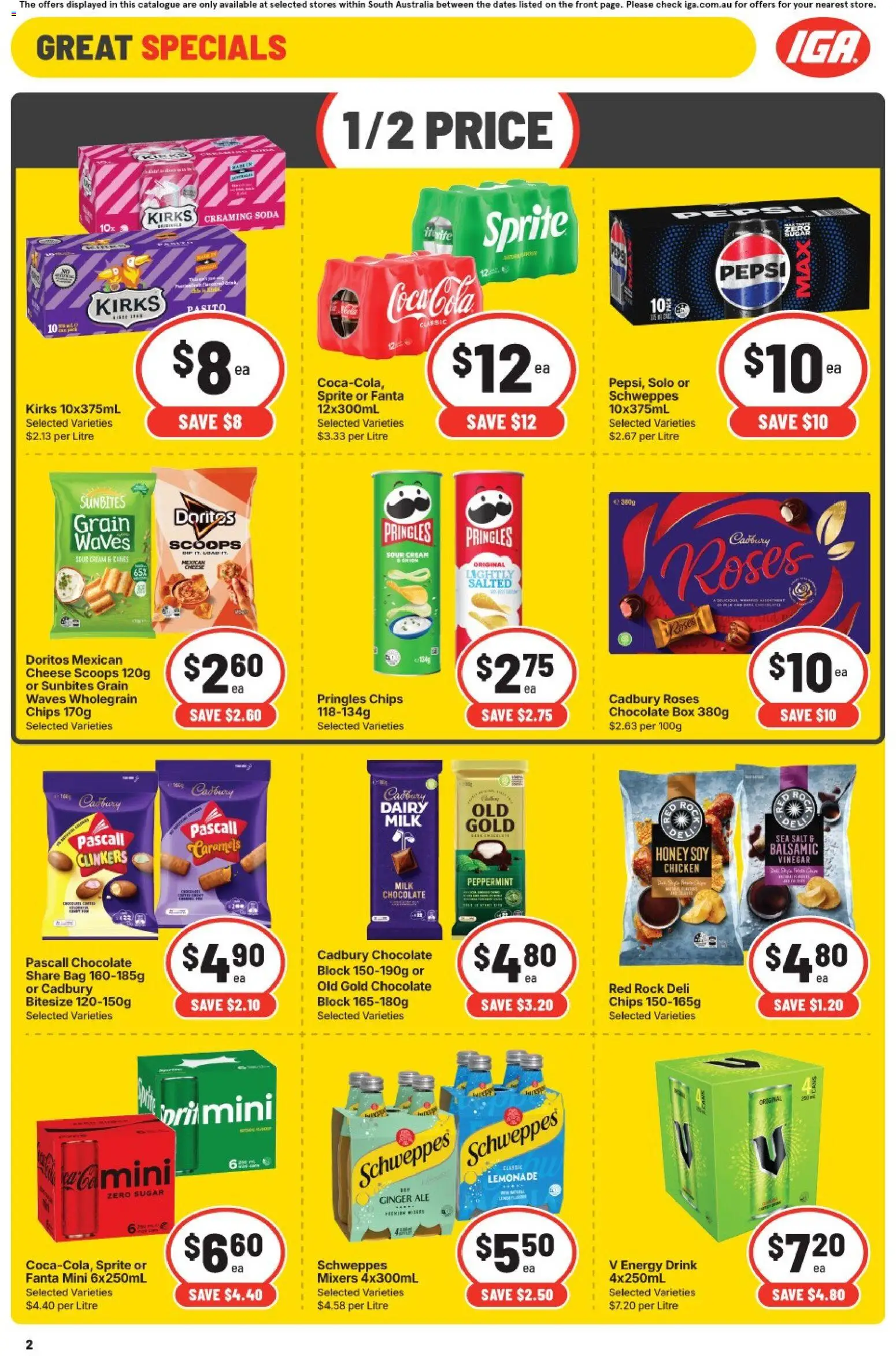 IGA catalogue - valid from 30/09/2026 | Page: 2 | Products: Chicken, Pepsi, Sprite, Lemonade