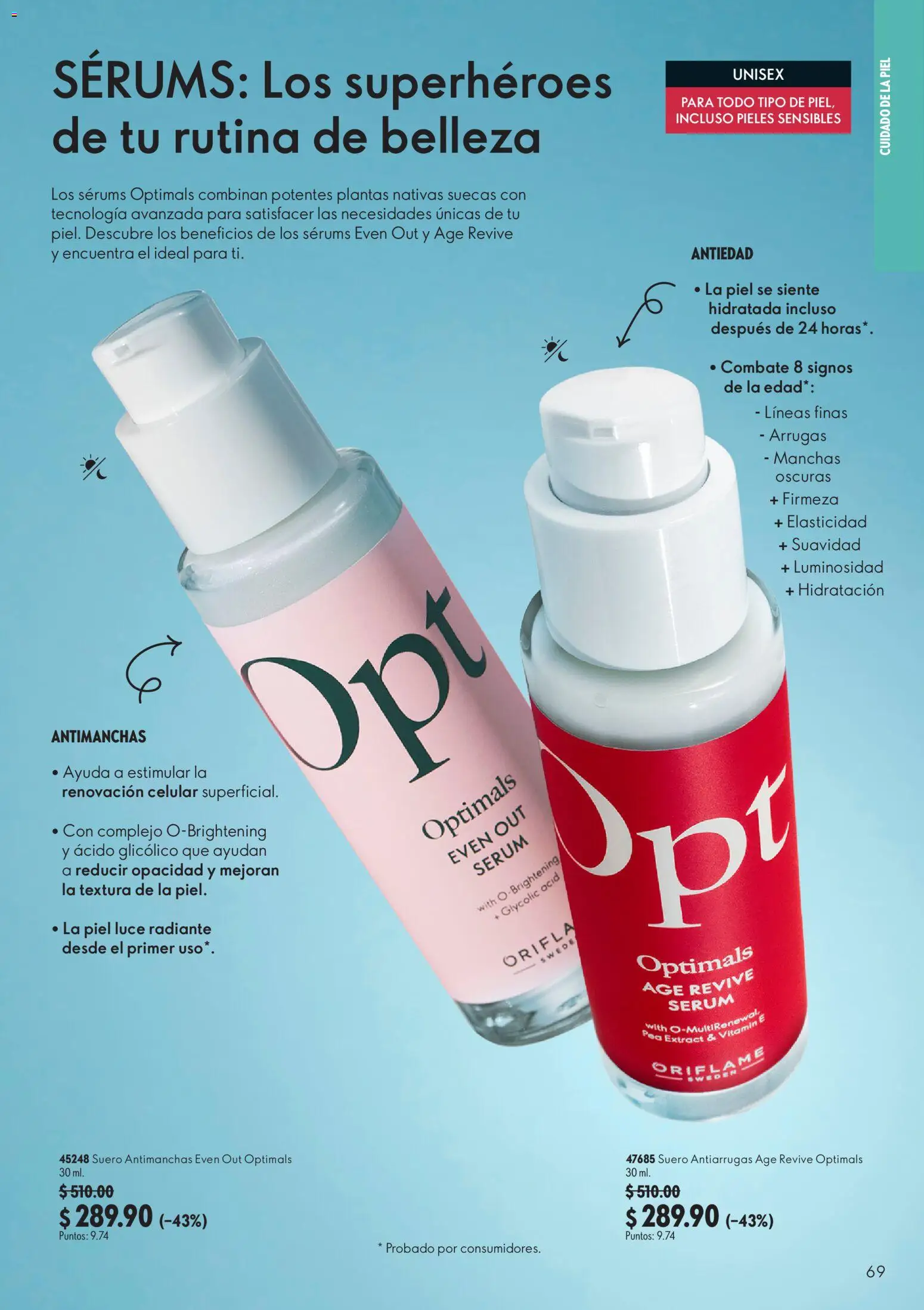 Nuevas ofertas de Oriflame válidas en toda la República Mexicana desde el 22/08/2026. ¡Encuentra las mejores ofertas en Oriflame campaña 12 2026! | Página: 69 | Productos: Agua, Limpiador, Agua micelar