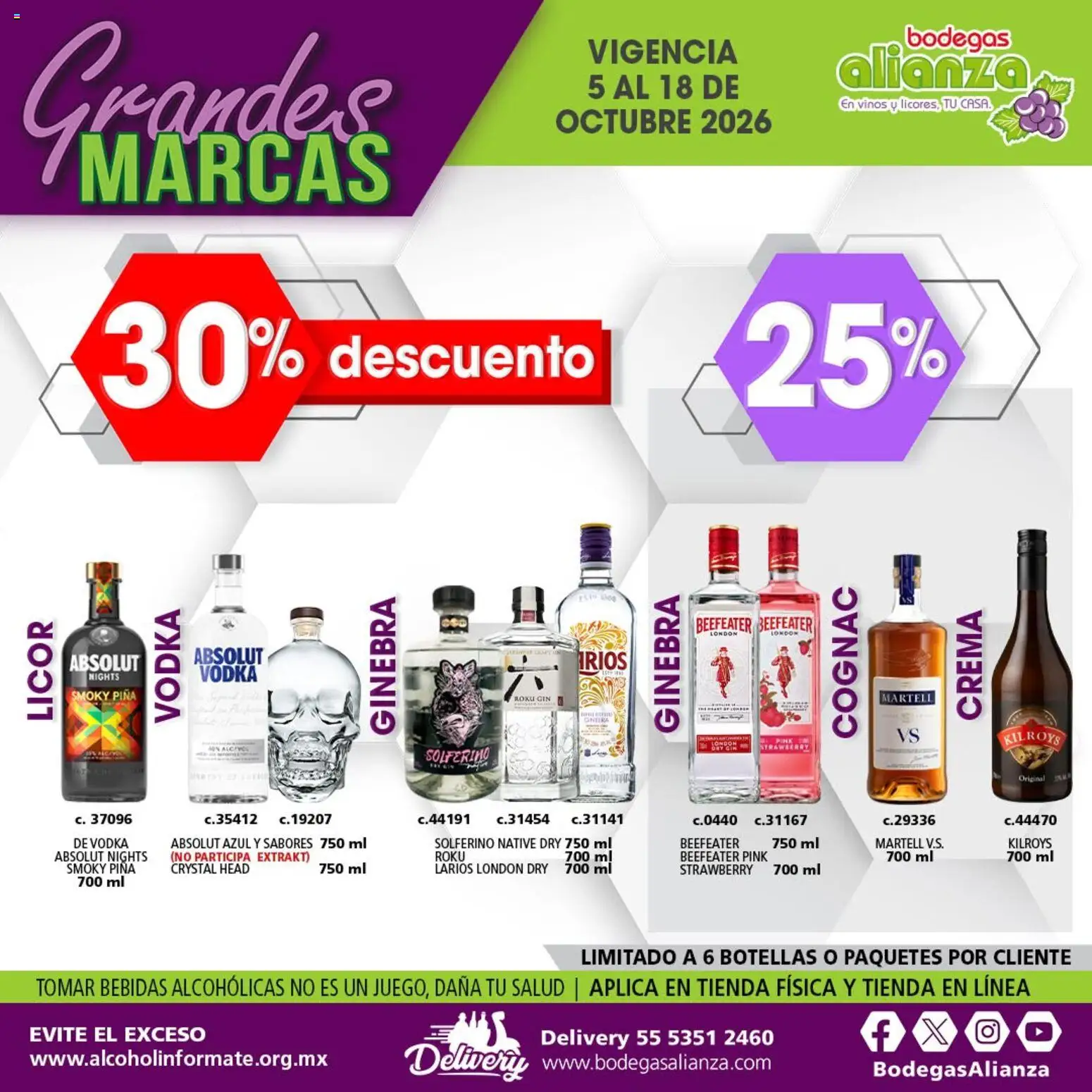 Nuevas ofertas de Bodegas Alianza válidas en toda la República Mexicana desde el 05/10/2026. ¡Encuentra las mejores ofertas en Bodegas Alianza catálogo Grandes Marcas! | Página: 4