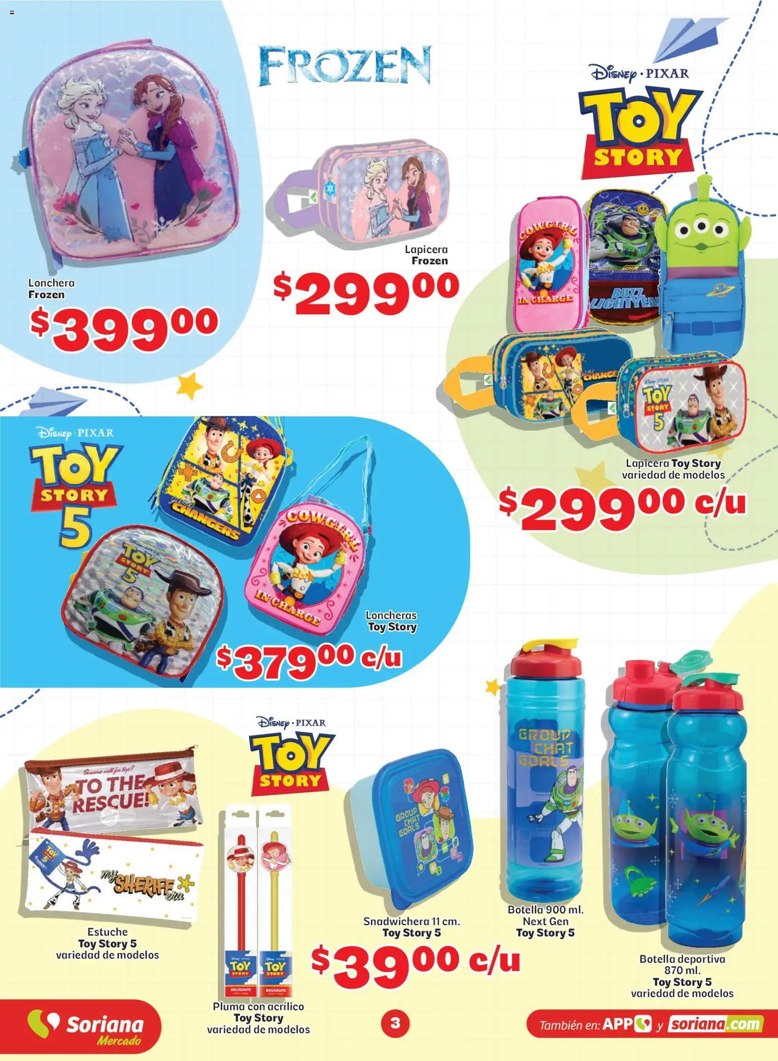 Nuevas ofertas de Soriana válidas en toda la República Mexicana desde el 20/07/2026. ¡Encuentra las mejores ofertas en Soriana Más útiles más ahorro Mercado Nacional! | Página: 3 | Productos: Estuche, Botella