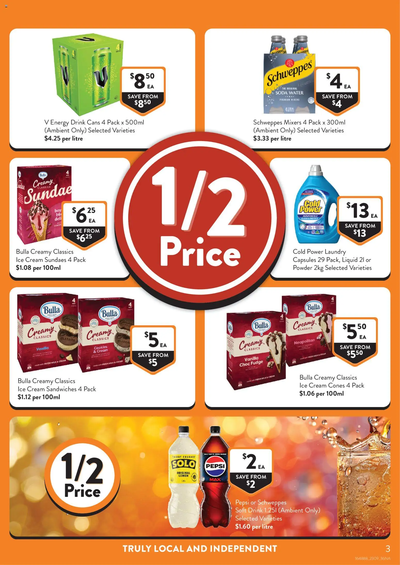 Foodworks catalogue - valid from 23/09/2026 | Page: 3 | Products: Powder, Pepsi, Laundry, Cookies