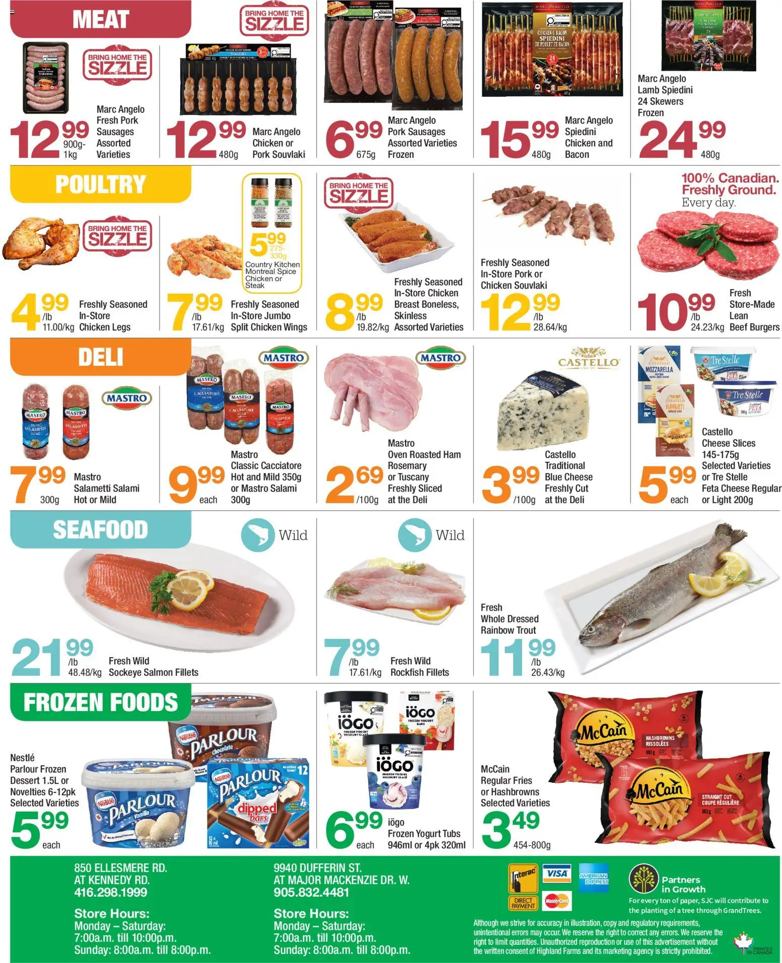 Highland Farms flyer valid from Jun 25, 2026 | Page: 4 | Products: Beef, Chicken wings, Chocolate, Salami