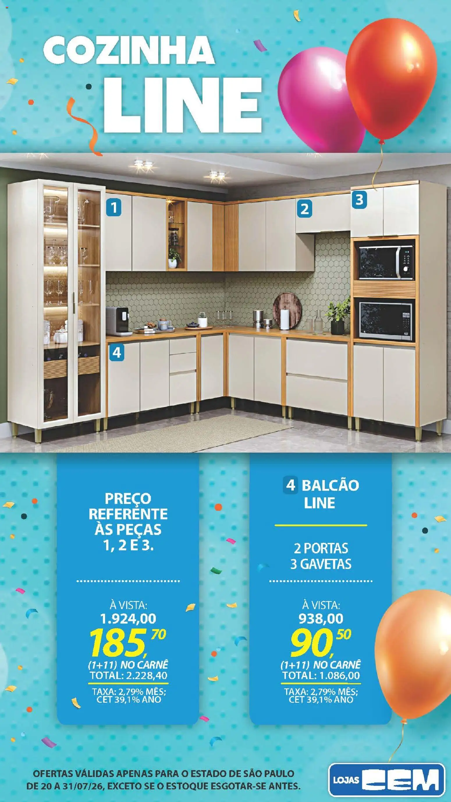 Lojas Cem Folheto - válido de 20/07/2026 | Página: 88 | Produtos: Carne