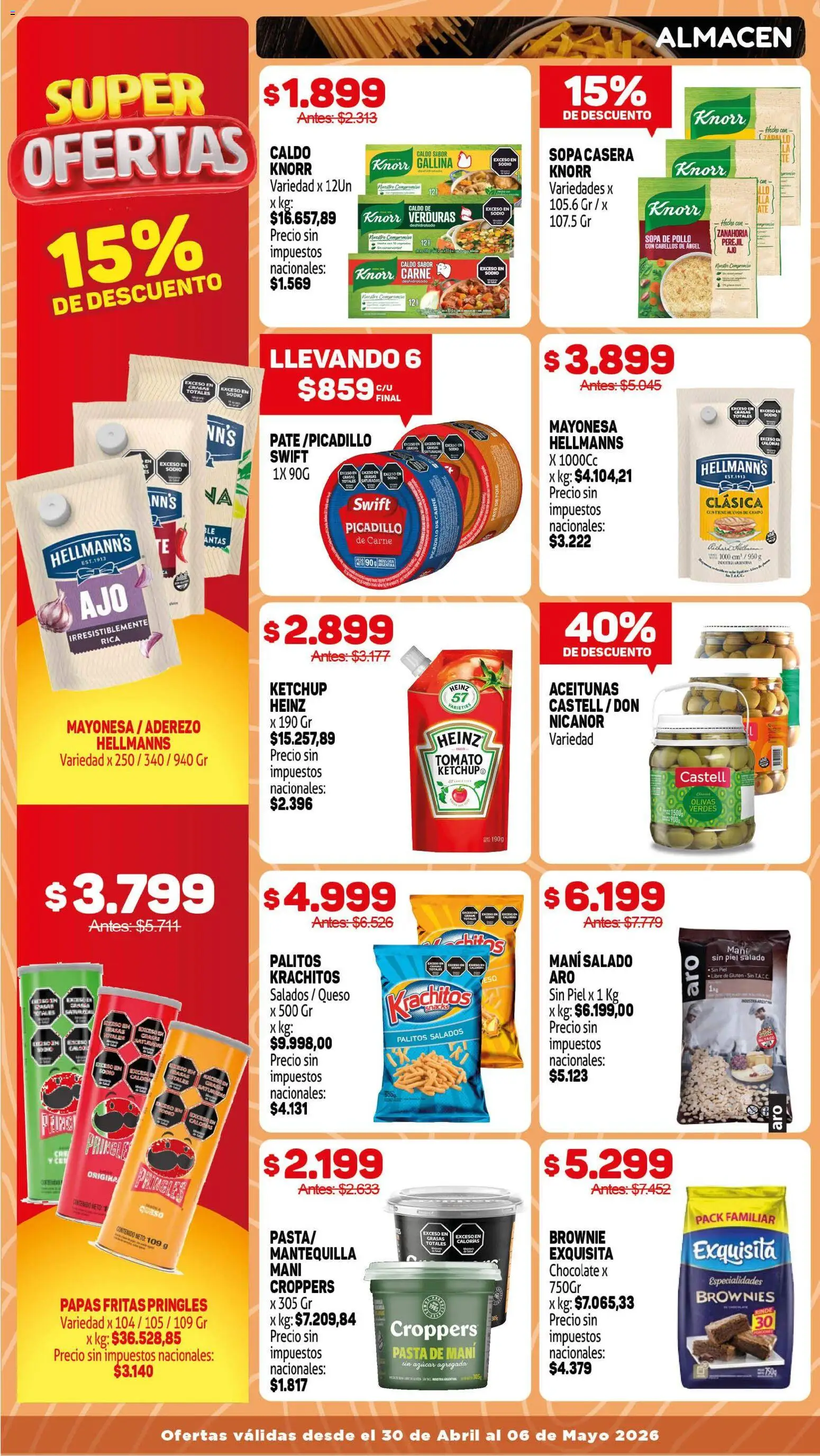 Makro ofertas │ válido desde el 30.04.2026 | Página: 7 | Productos: Mayonesa, Aceitunas, Mani, Perejil