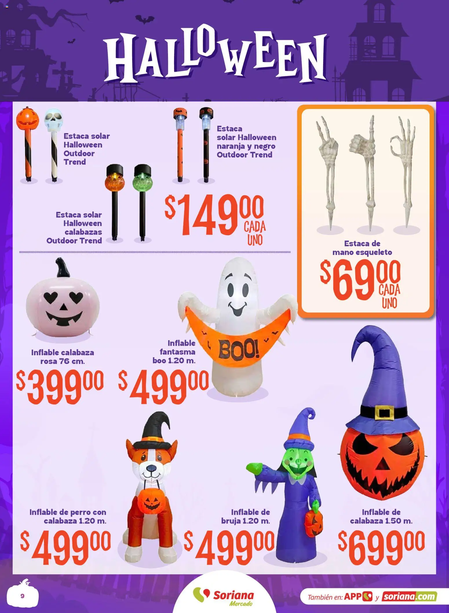 Nuevas ofertas de Soriana válidas en toda la República Mexicana desde el 08/09/2026. ¡Encuentra las mejores ofertas en Soriana Halloween y Día de muertos Mercado Nacional! | Página: 9