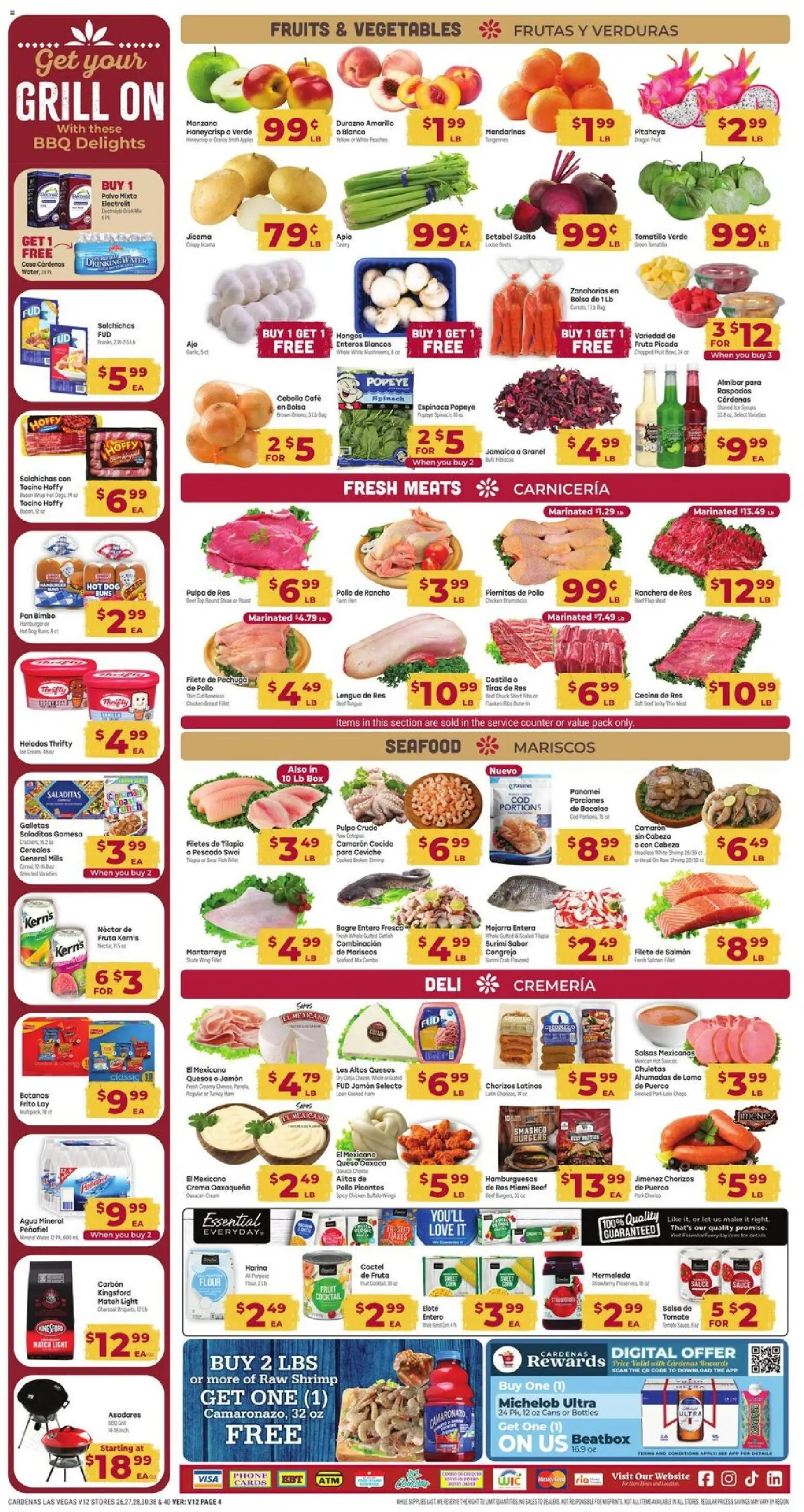 Cardenas Weekly Ad - valid from 08/26/2026 | Page: 4 | Products: Bacon, Phone, Flour, Bag