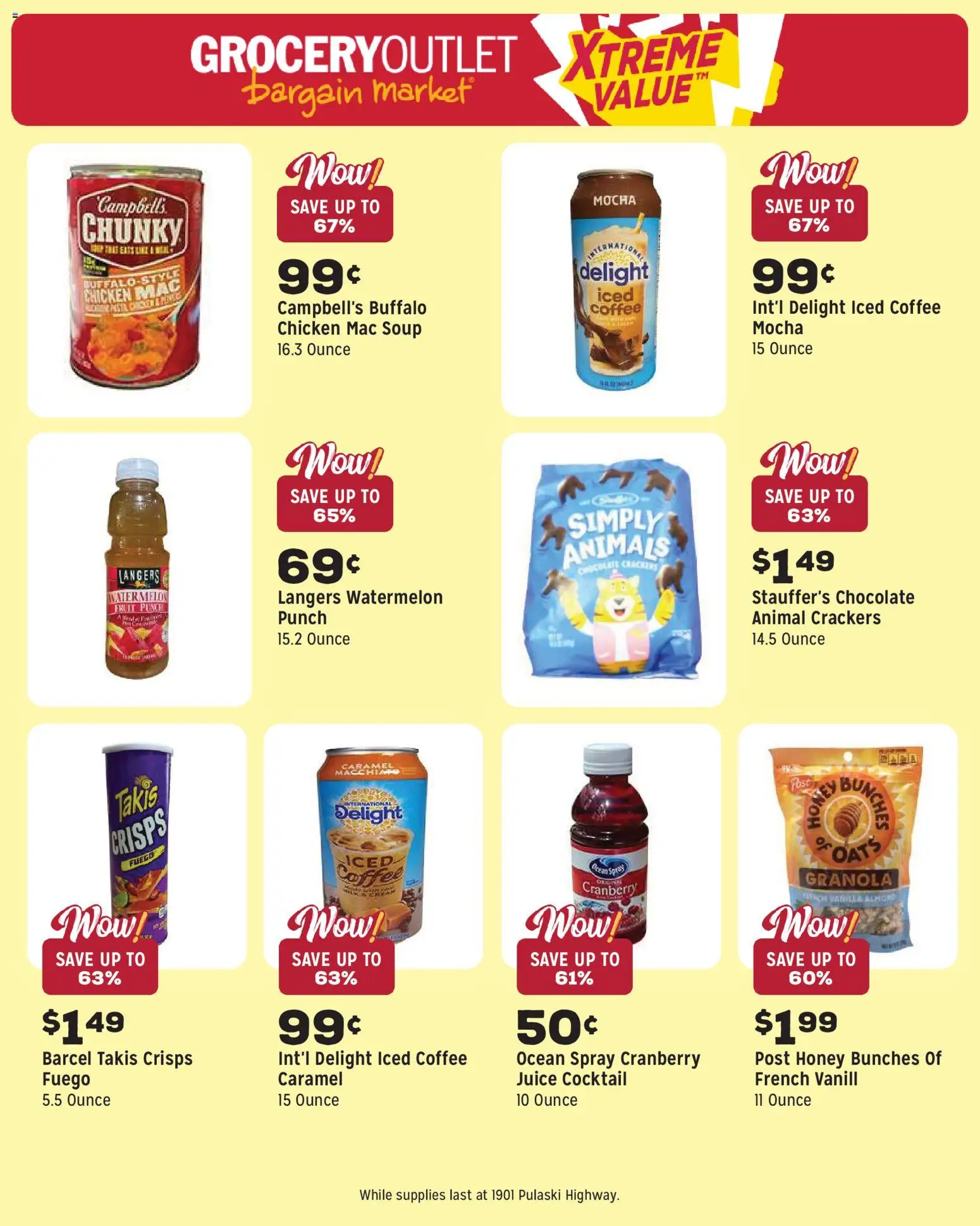 Grocery Outlet Weekly Ad - MD - valid from 03.06.2026 | Page: 10 | Products: Coffee, Chocolate, Juice, Watermelon