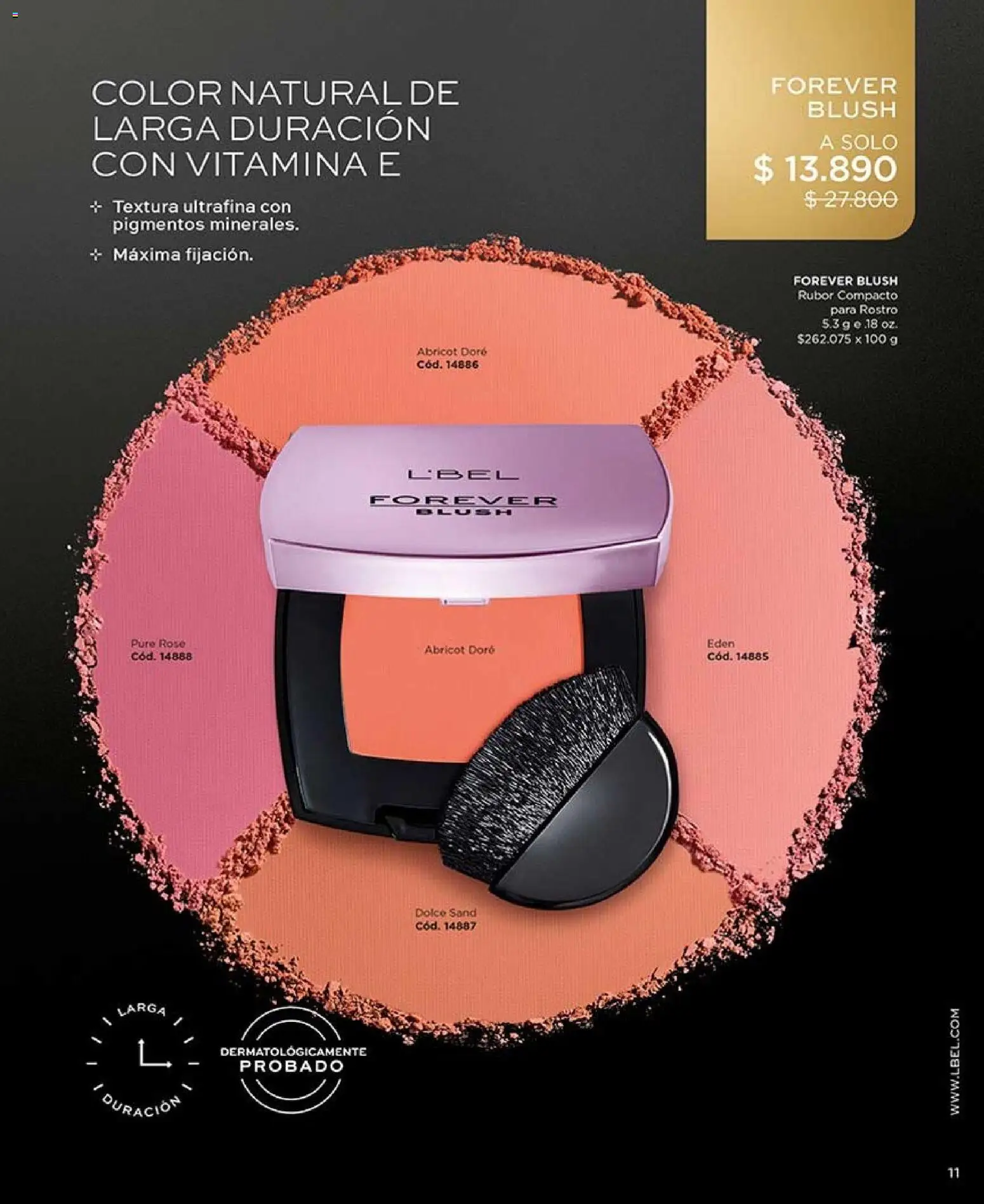 Catálogo L'Bel Campaña 12 │ válido desde el 07.07.2026 | Página: 11 | Productos: Rubor
