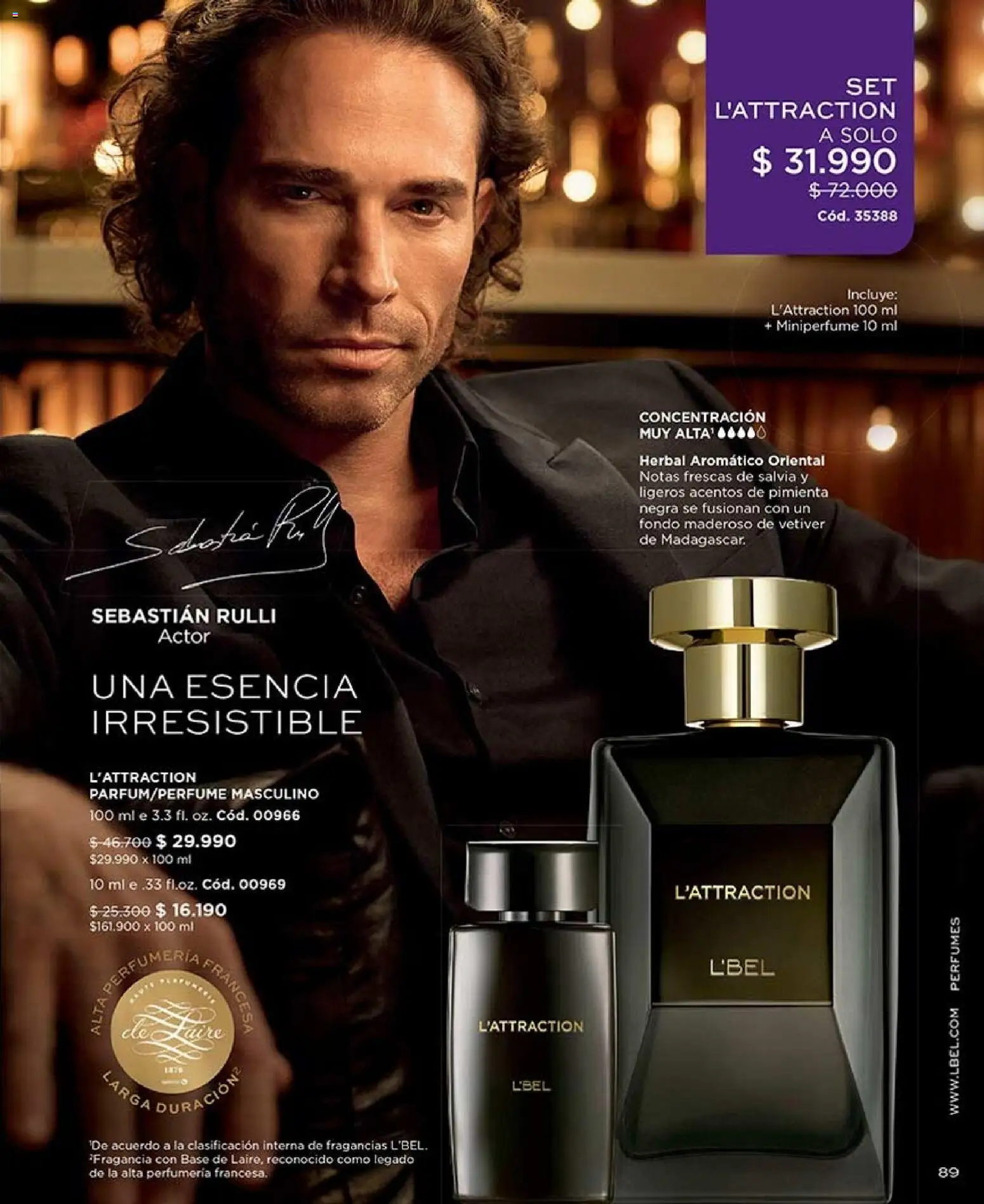 Catálogo L'Bel Campaña 13 │ válido desde el 26.07.2026 | Página: 89 | Productos: Pimienta, Perfumes, Fragancia, Base