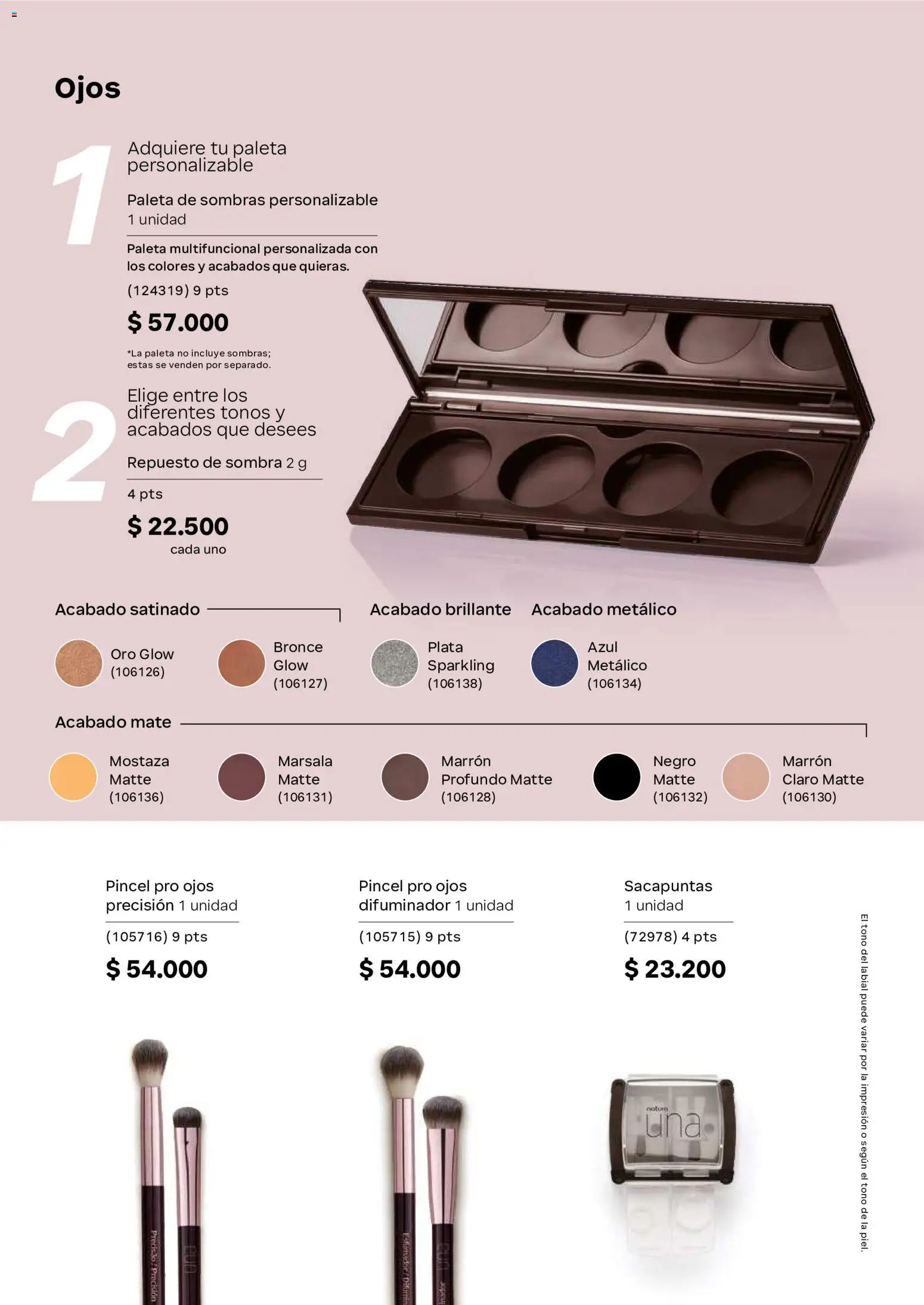 Natura revista - valida desde el 01/07/2026 | Página: 88 | Productos: Sacapuntas, Sombra, Mostaza