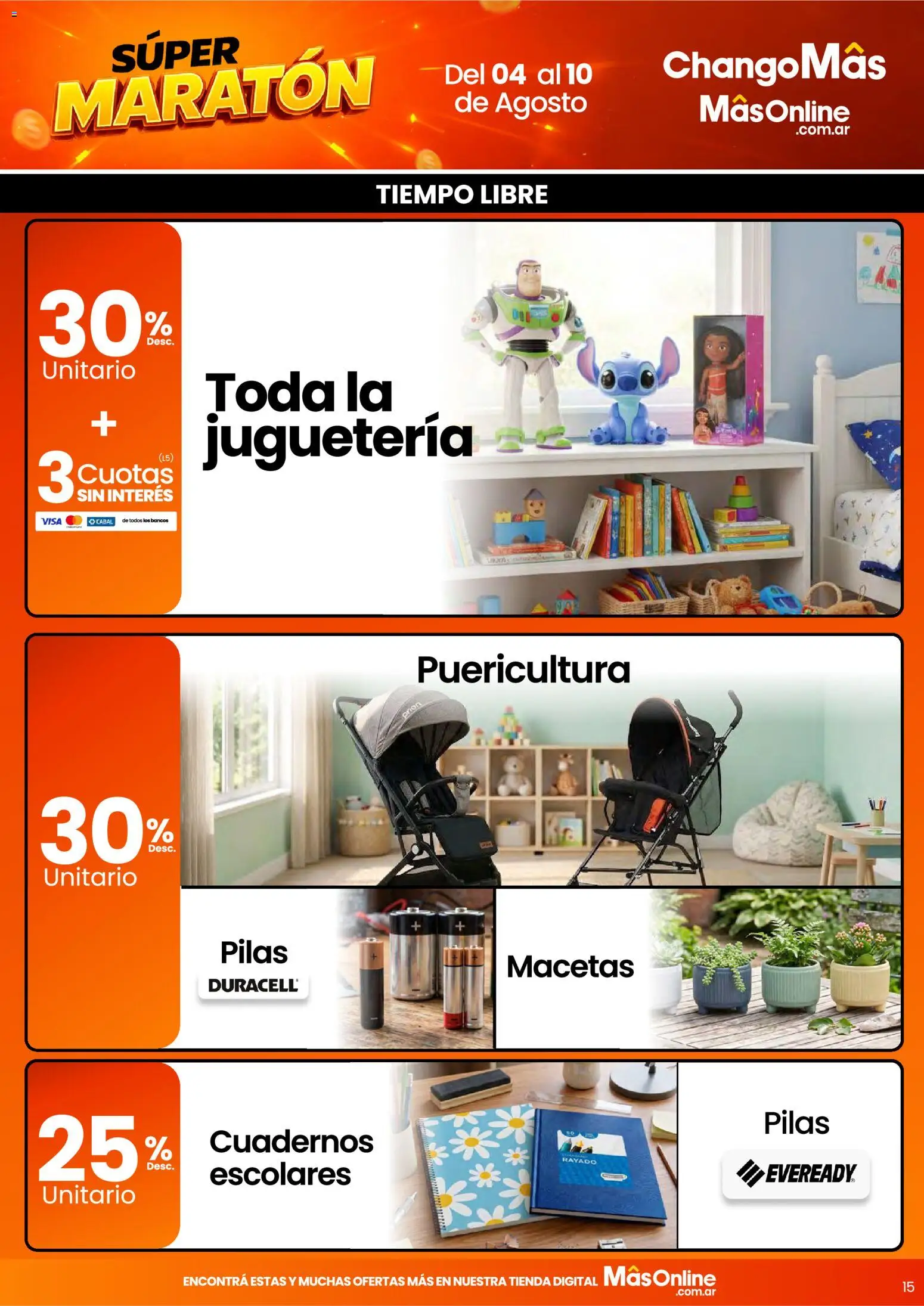 Changomas ofertas │ válido desde el 04/08/2026 | Página: 15 | Productos: Pilas