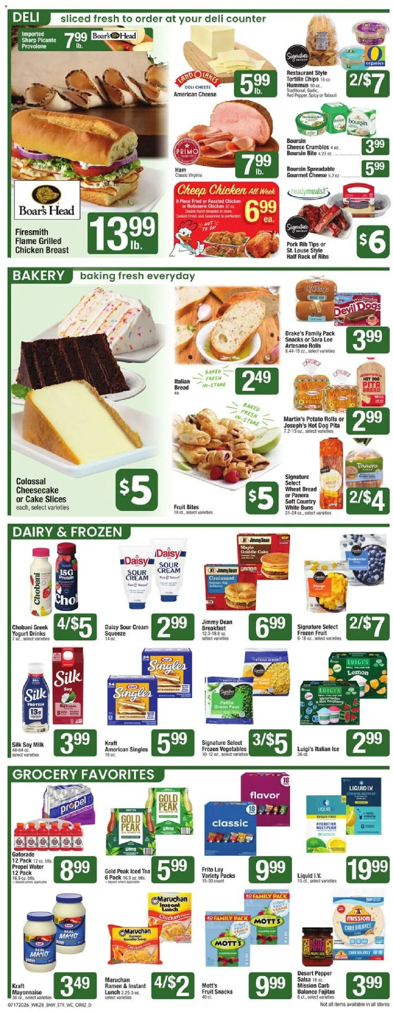 Star Market Weekly Ad - MA - valid from 07/17/2026 | Page: 3 | Products: Bakery, Sour cream, Water, Lemon