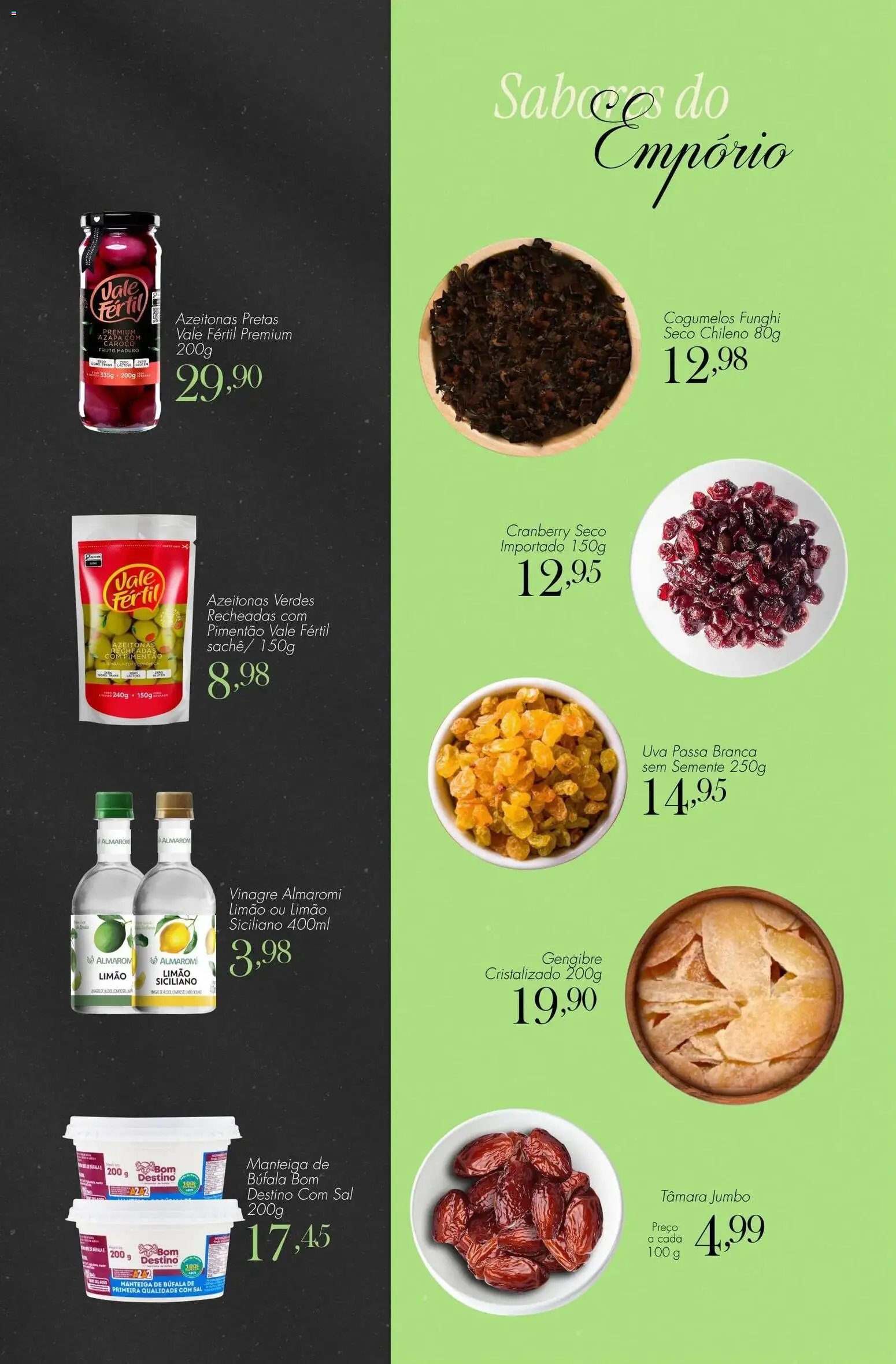 Confiança Folheto - válido de 28/07/2026 | Página: 5 | Produtos: Gengibre, Vinagre, Manteiga, Uva passa