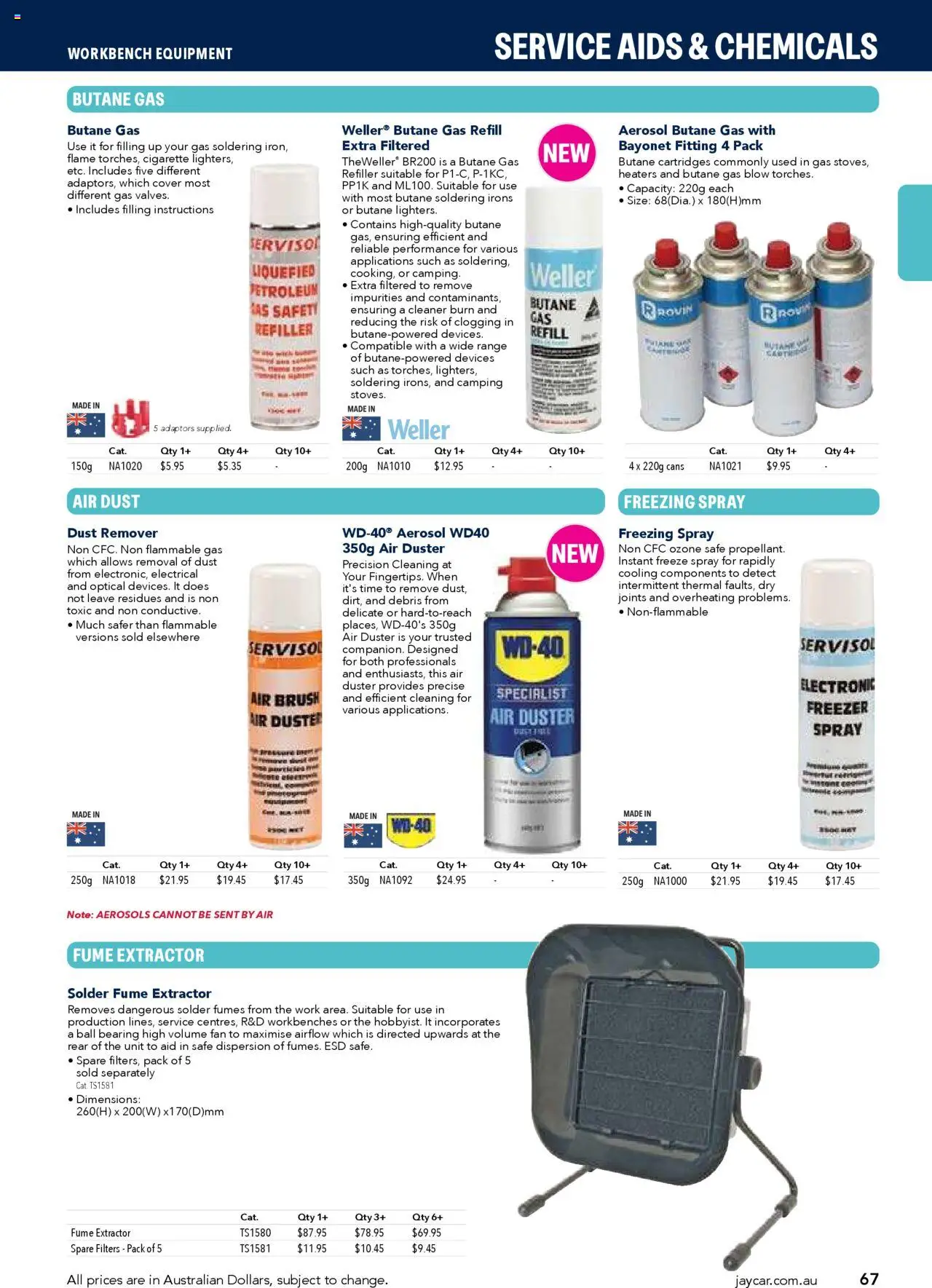 Jaycar catalogue - valid from 09/07/2025 | Page: 67 | Products: Brush, Cleaner, Safe, Fan