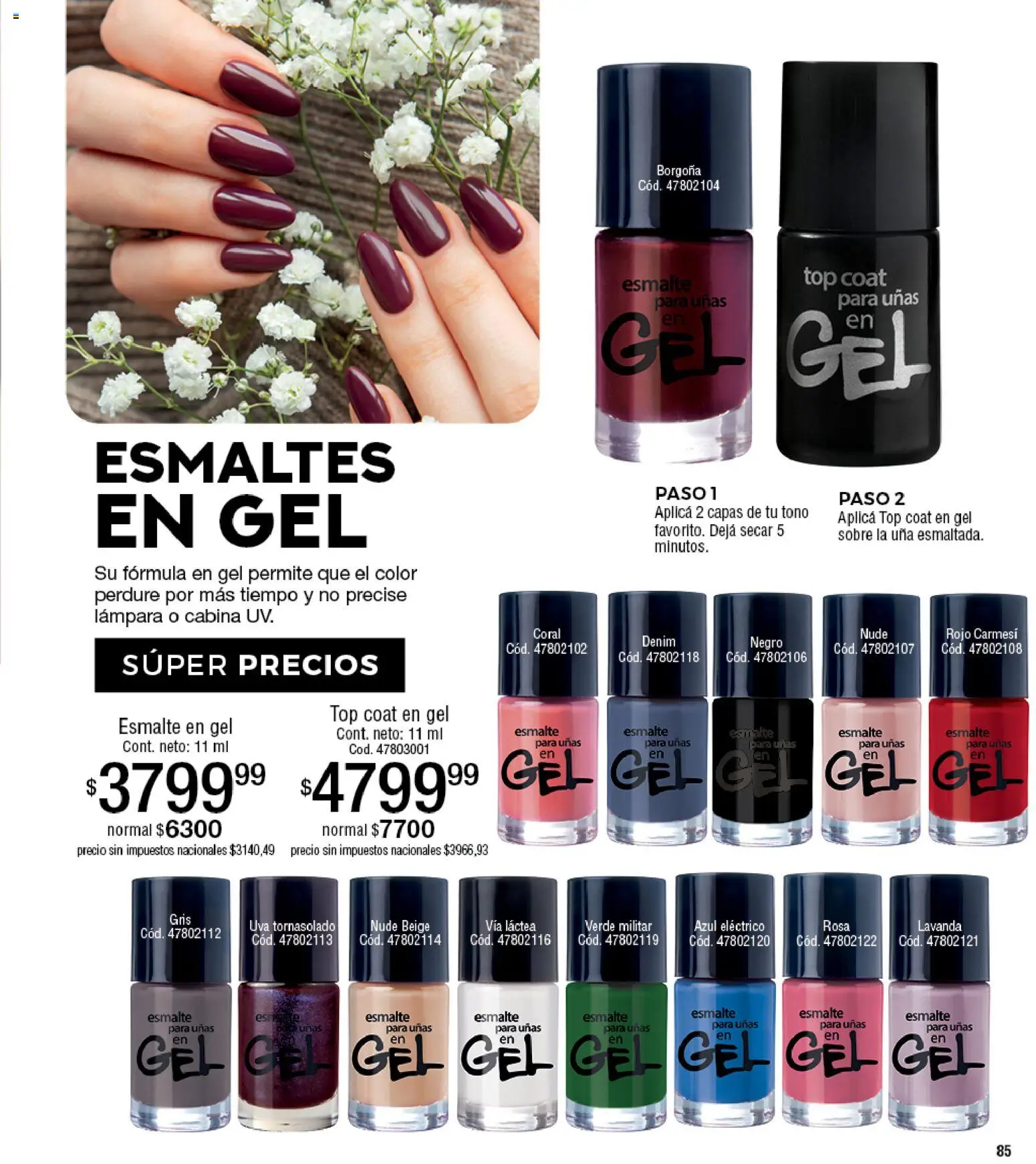 Millanel - Catálogo │ válido desde el 25.05.2026 | Página: 85 | Productos: Top, Sobre, Lámpara, Uva