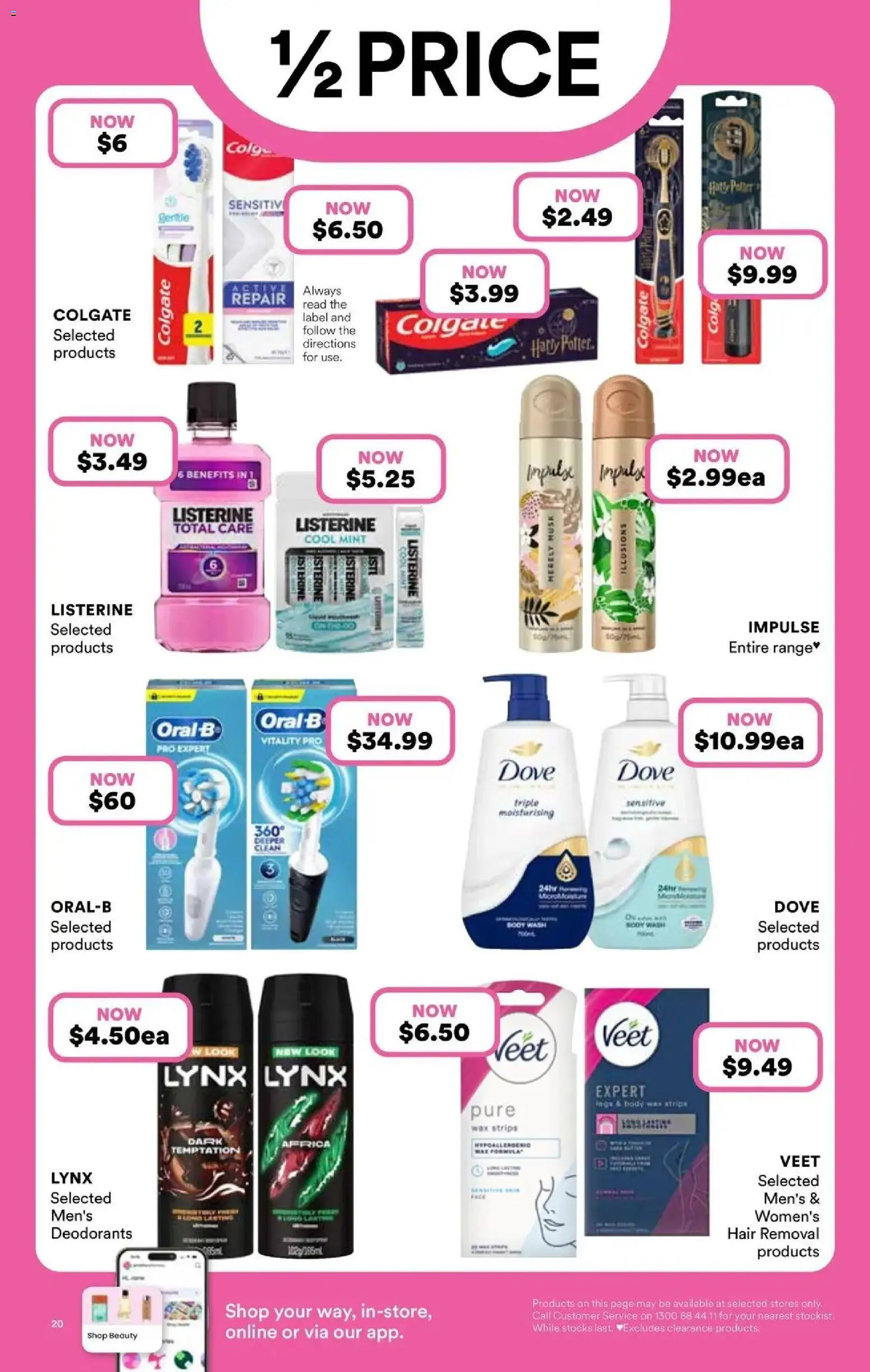 Priceline Pharmacy catalogue Nambour - 10/09/2026 > weekly / monthly specials | Page: 20 | Products: Listerine, Hair removal, Strips