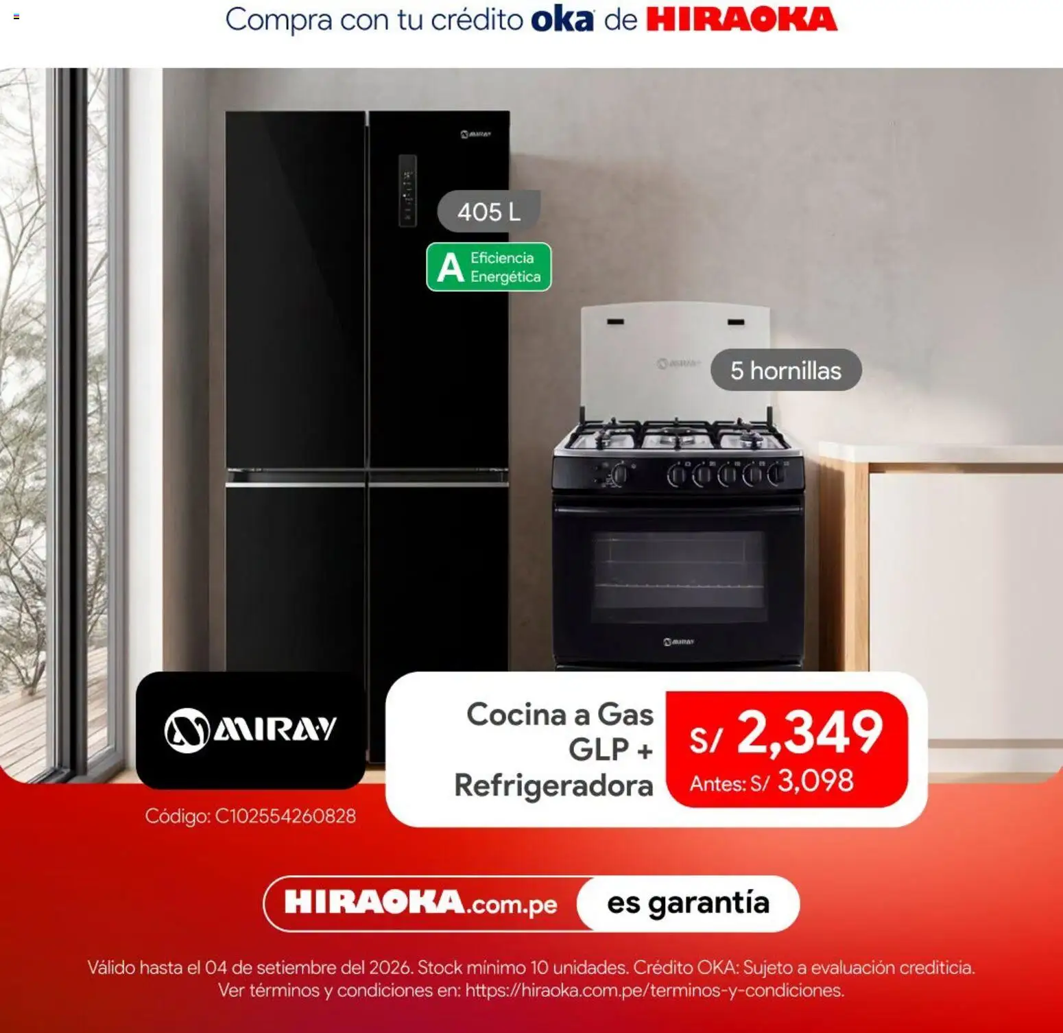 Catálogo Hiraoka válido desde 01/09/2026 | Página: 6 | Productos: Cocina
