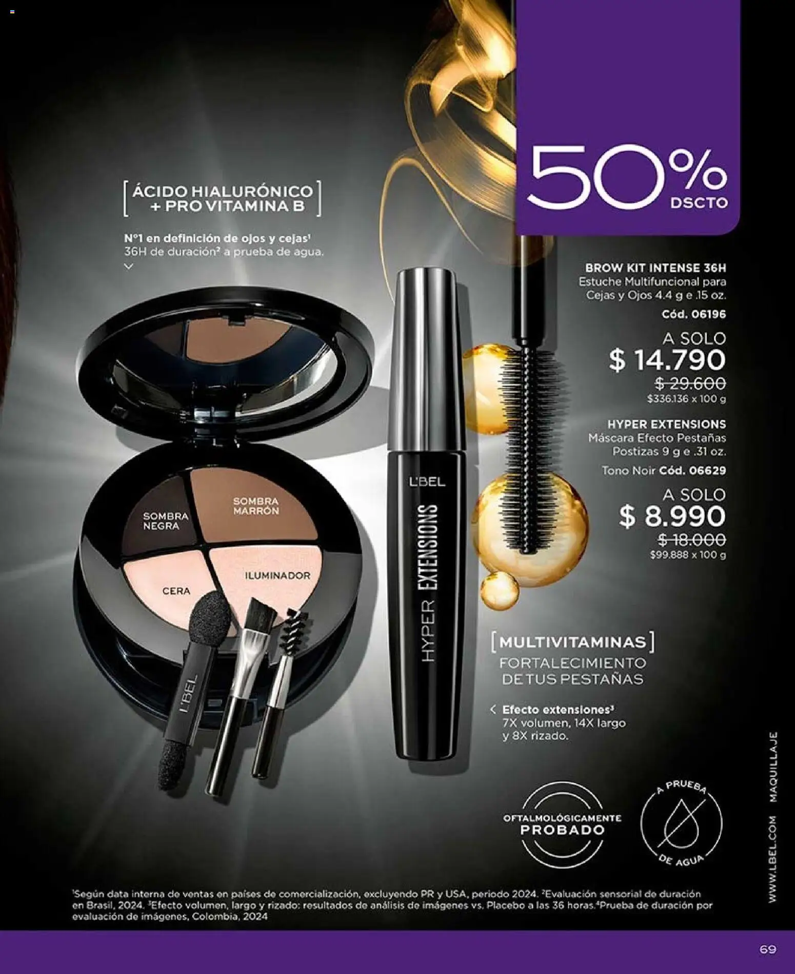 Catálogo L'Bel Campaña 14 │ válido desde el 16.08.2026 | Página: 69 | Productos: Cera, Maquillaje, Sombra, Iluminador