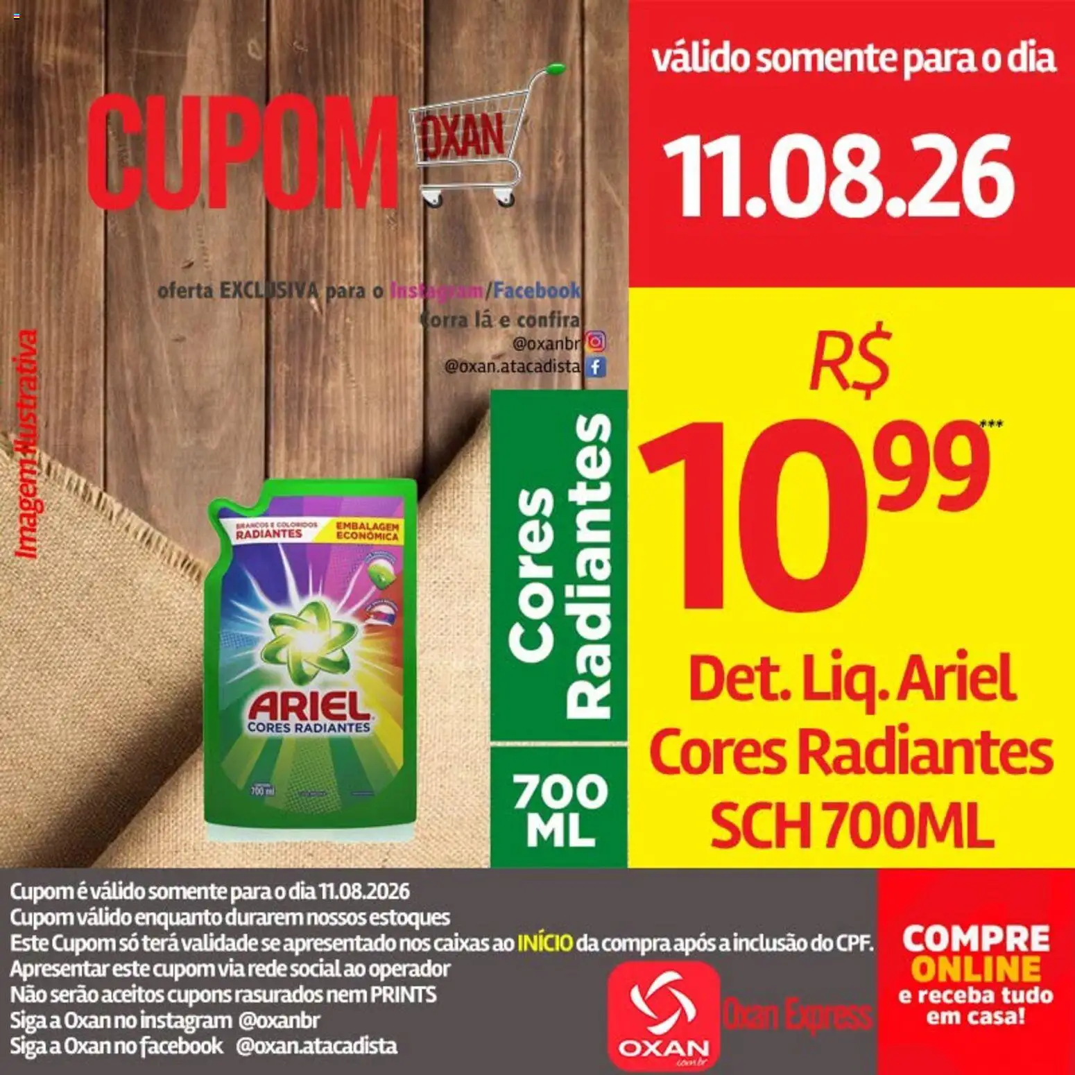 Oxan Atacadista Folheto - válido de 11/08/2026 | Página: 7 | Produtos: Ariel