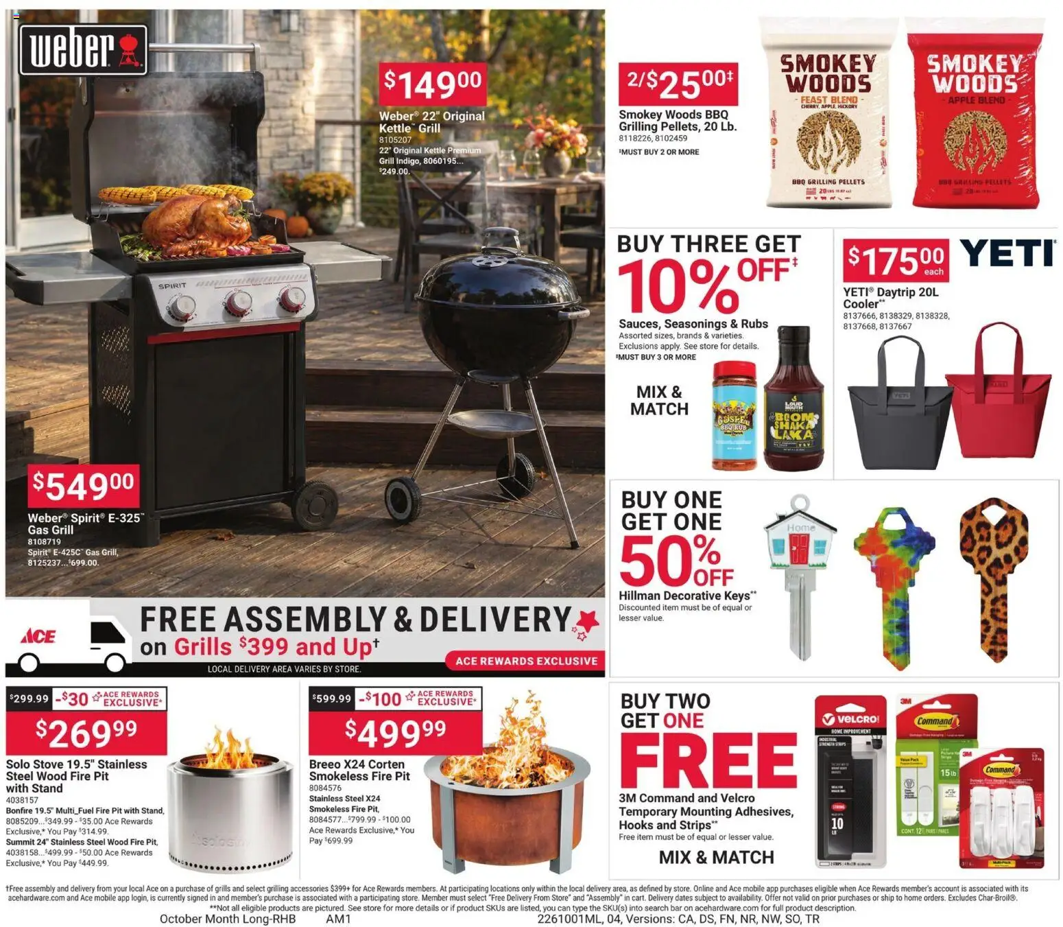 Giant Eagle Ace Ad - valid from 10/01/2026 | Page: 4 | Products: Gas grill, Seasonings, Grill, Kettle