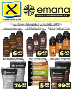 X Supermercados ofertas Emana - Pré-Visualização do folheto da loja X Supermercados, válido de 25/06/2026