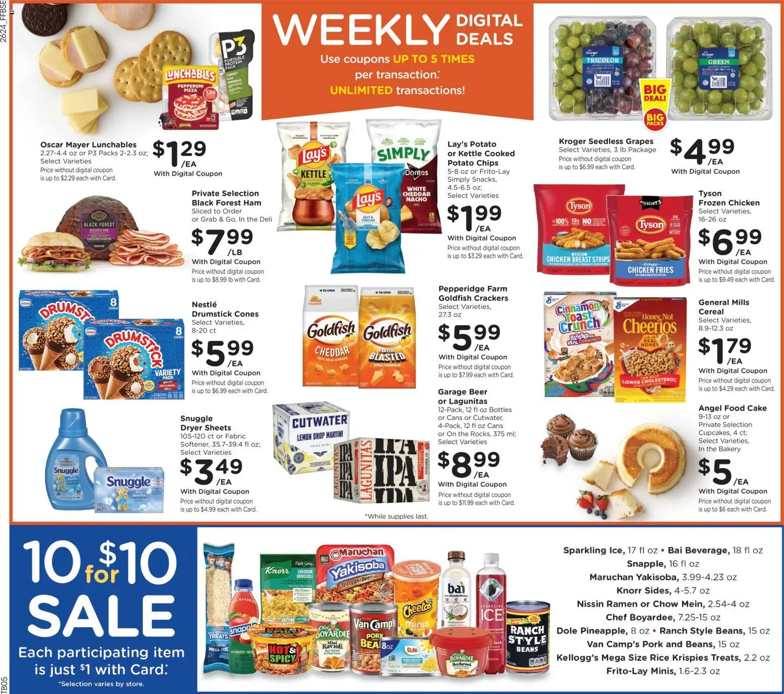 Fry's Food Weekly Ad - valid from 07/15/2026 | Page: 4 | Products: Beer, Rice, Angel Food Cake, Kettle