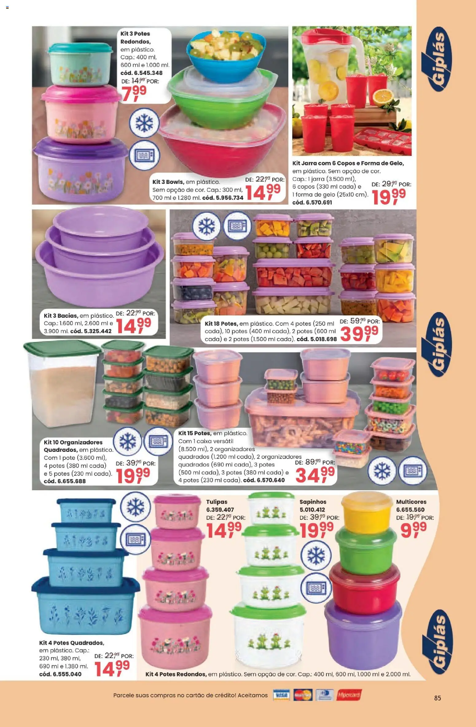 Quatro Estações Folheto - válido de 01/09/2026 | Página: 85 | Produtos: Gelo, Caixa, Jarra, Potes