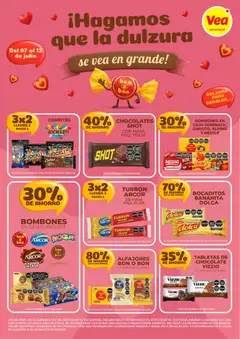 Vista previa Vea - VOLANTE ESPECIAL DULZURA válido desde el 07/07/2026 | Página: 2 | Productos: Bombones, Caja, Chocolate, Turrón