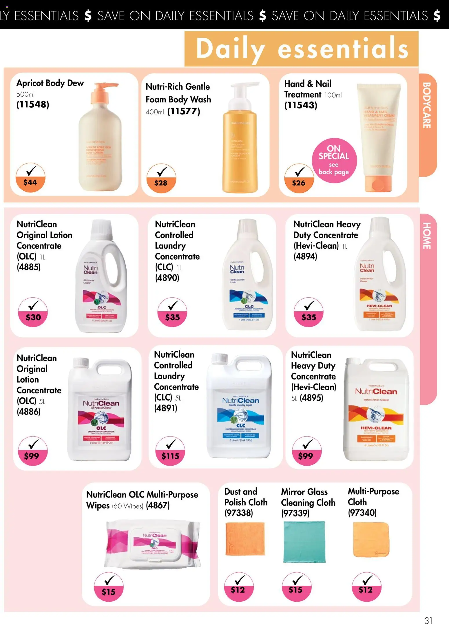 Nutrimetics catalogue - valid from 16/08/2026 | Page: 31 | Products: Mirror, Cleaner, Foam, Treatment