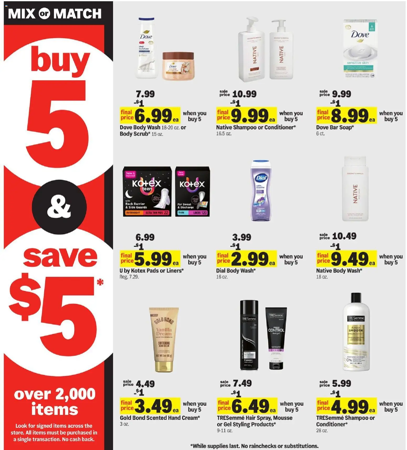 Meijer Weekly Ad - MI - valid from 13.05.2026 | Page: 20 | Products: Shampoo, Pads, Body Wash
